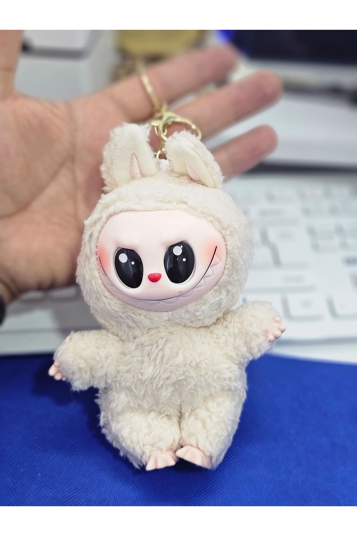 Meyra Accessories labubu peluş anahtarlık çanta süsü sevimli peluş oyuncak 17 cm