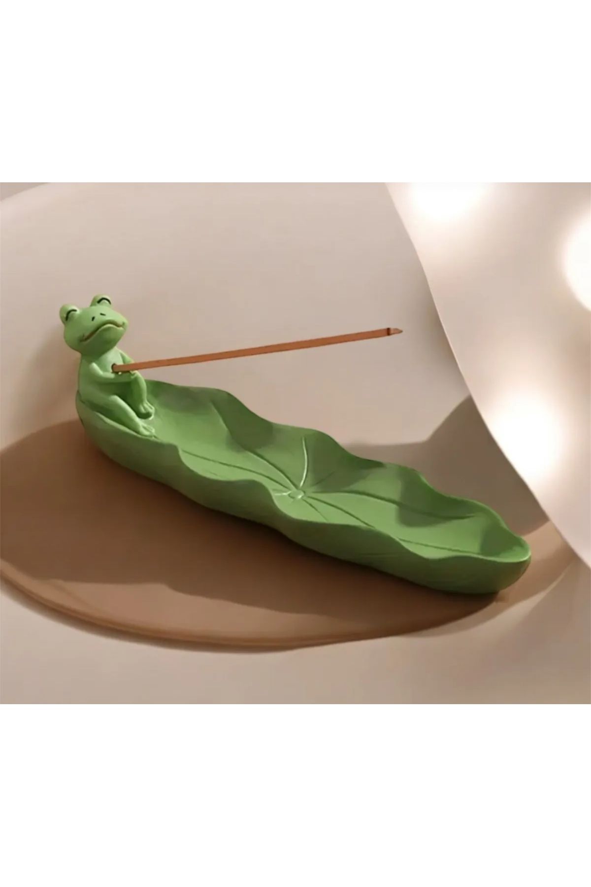 LUXURİANTCRAFT Minimal Kurbağa Tütsülük Dekor (14x4 cm)
