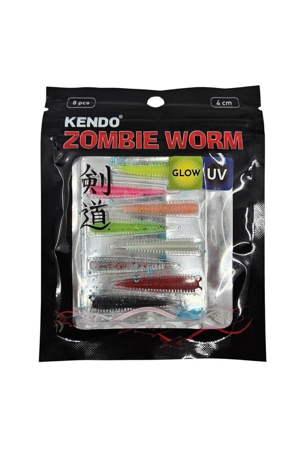 Kendo Zombie Worm Lrf Silikonu 4cm 8 Adet Mix Color