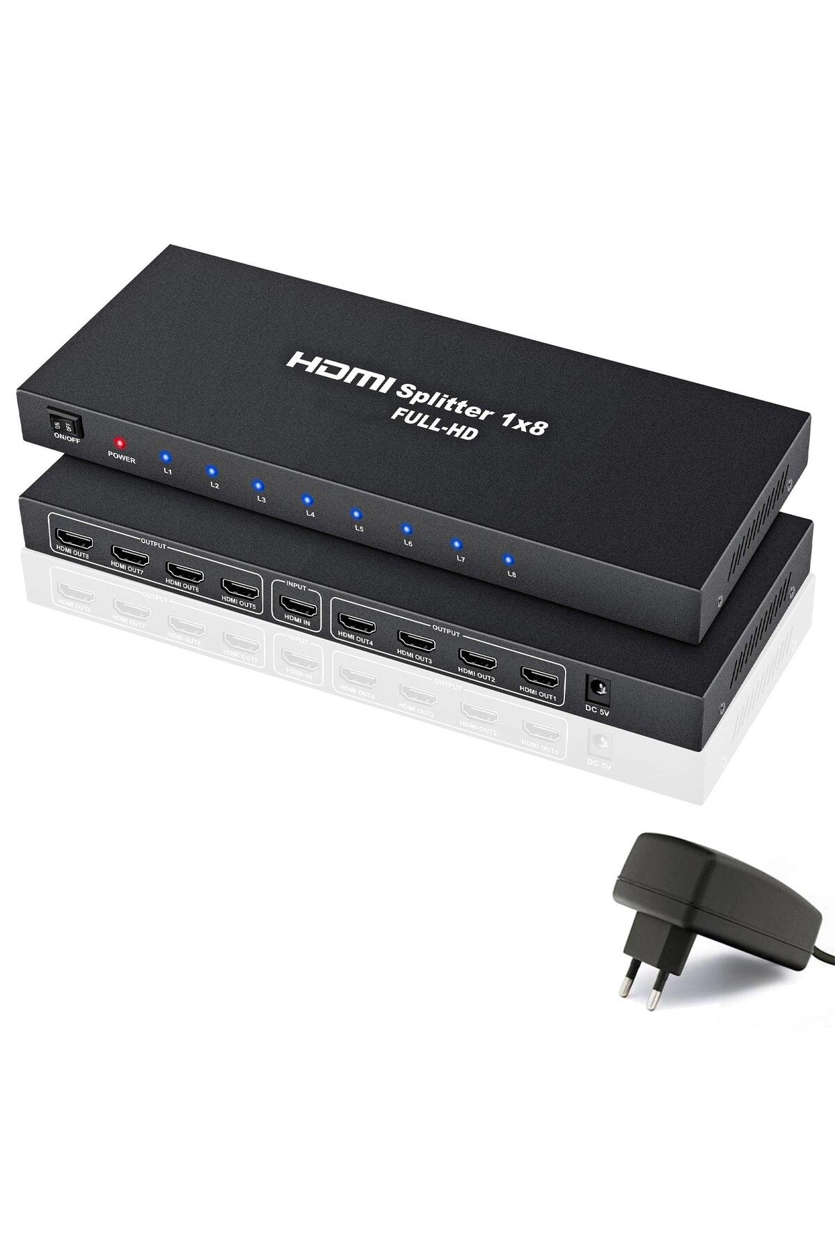 GABBLE Hdmi Çoklayıcı 8 Port Gabble GAB-HS08