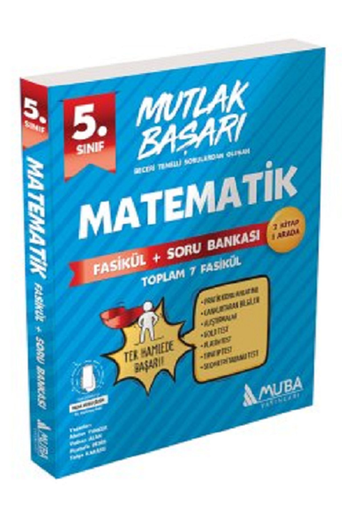 Evrensel İletişim Yayınları 5.Sınıf Muba Mutlak Başarı Matematik Fasikül + Soru Bankası / 2 Kitap 1 Arada / Toplam 7 Fasikül