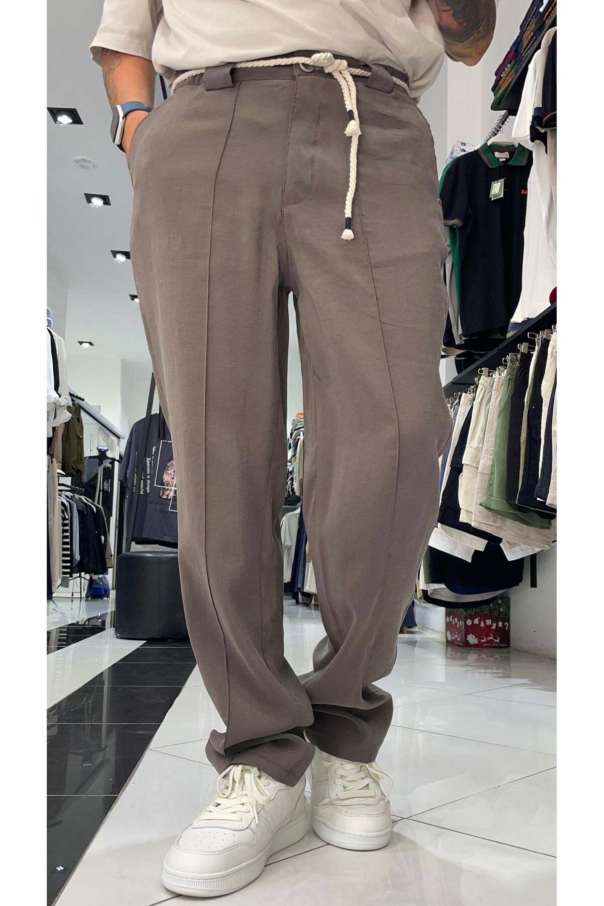 higo Kemer Detaylı Modal Baggy Fit Erkek Pantolon