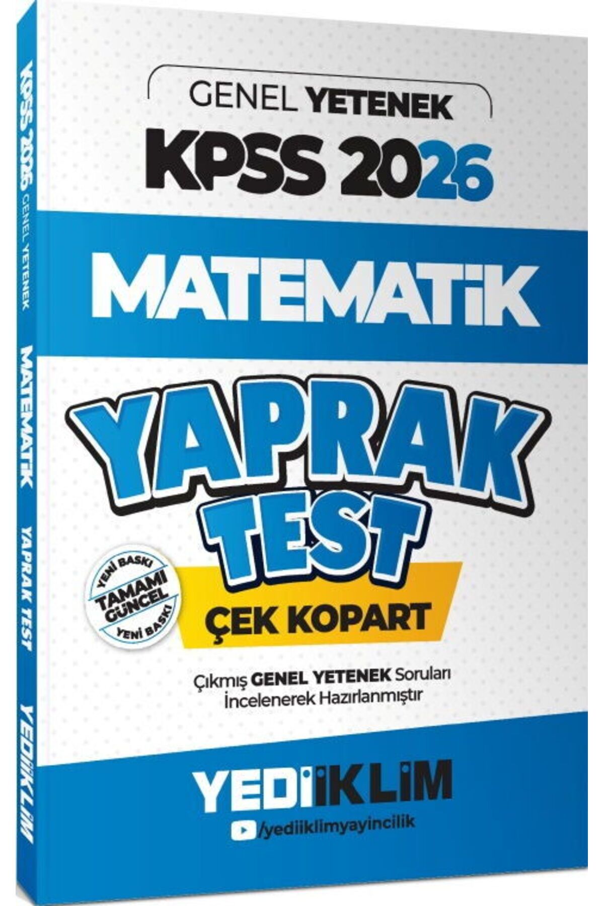 Yediiklim Yayınları Yediiklim Yayınları 2026 KPSS Genel Yetenek Matematik Çek Kopart Yaprak Test
