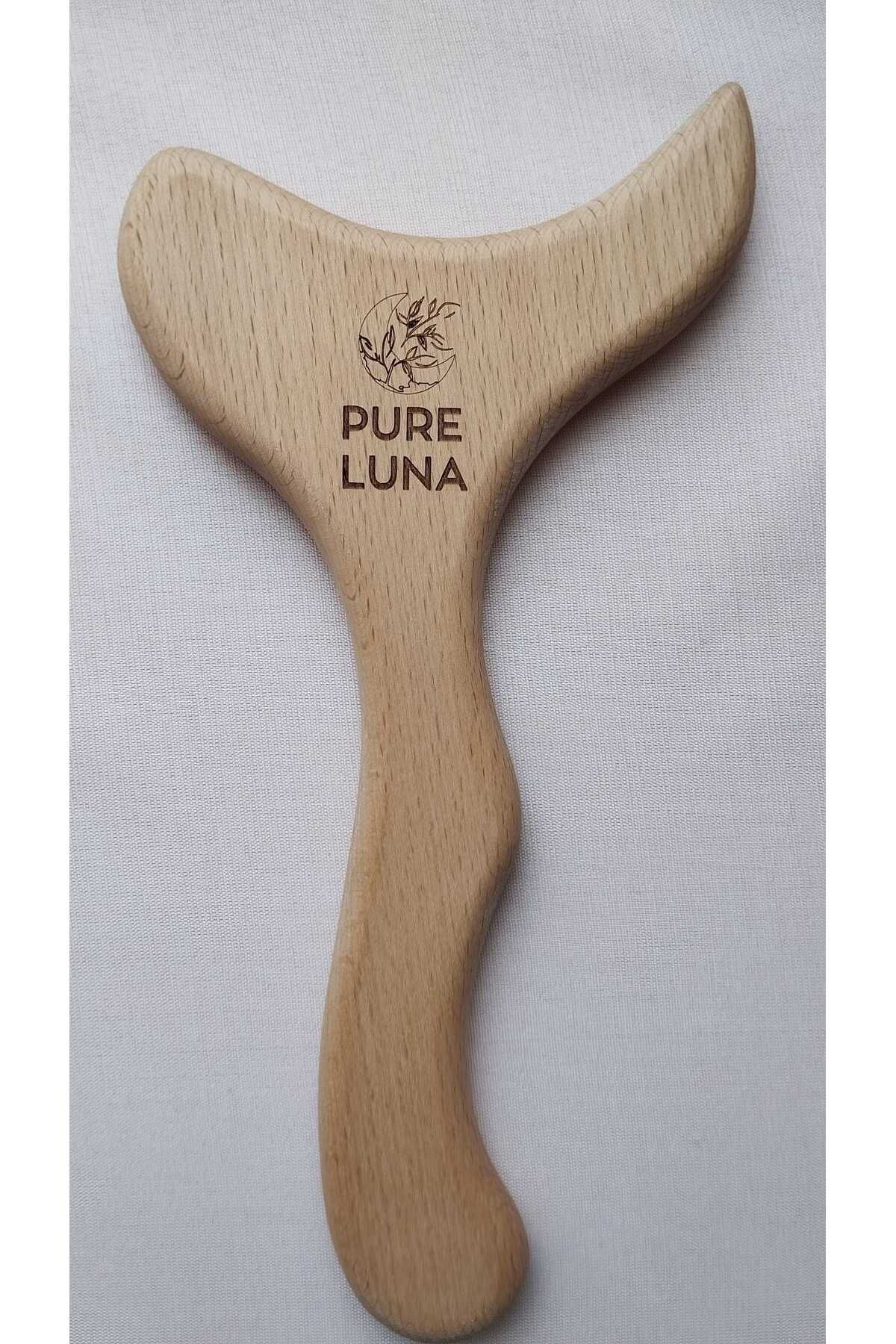 Pure Luna %100 Kayın Ağacı Ahşap Masaj Aleti-Balık Model (1 Adet)