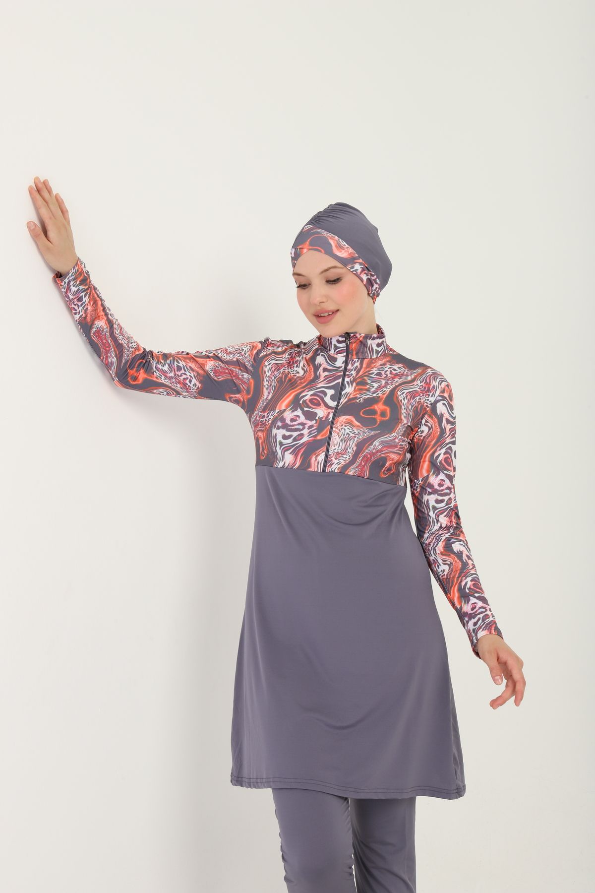 TRENDT MODA FUL RİKLALI ELBİSE TAYİT BONE BÜSTÜYER DÖRTLÜ TAKIM