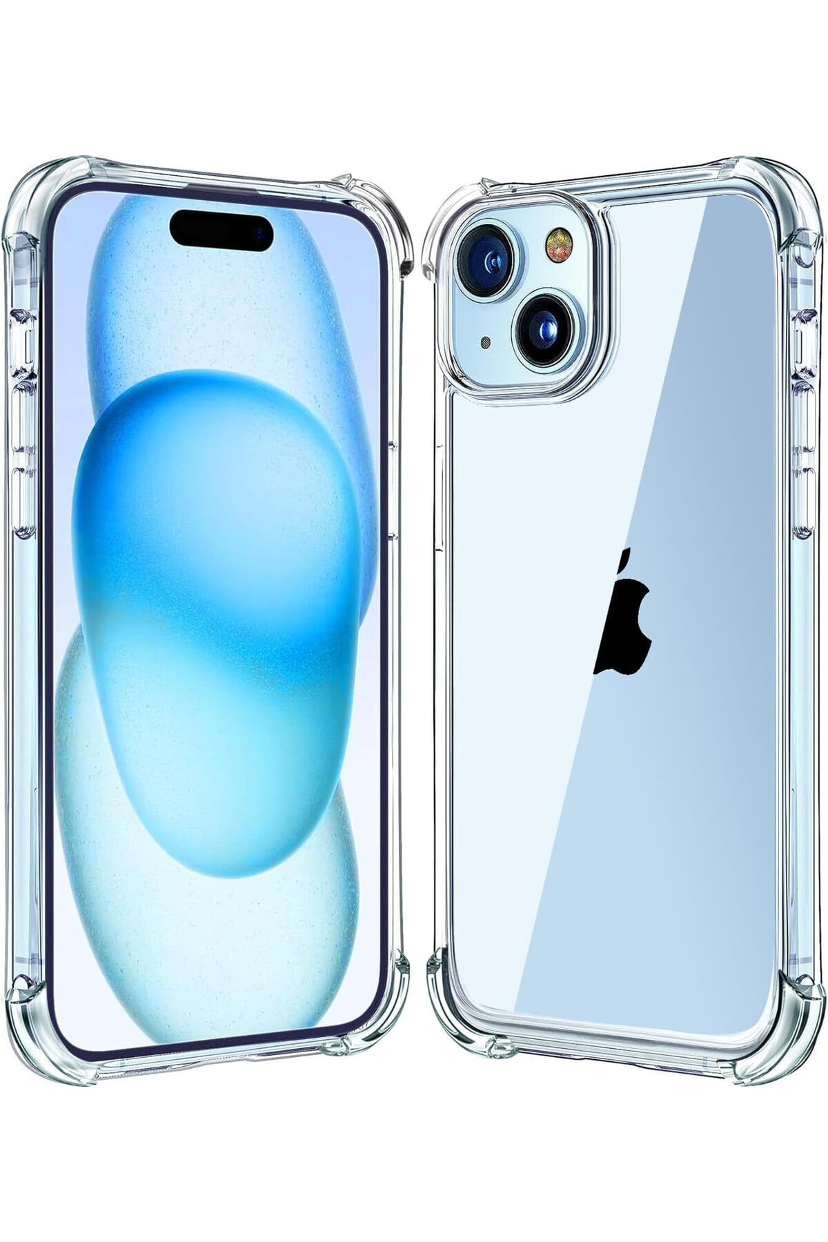 Ehr. iPhone 14 Plus Uyumlu Darbe Önleyici Sararmaya Dayanıklı Airbag Korumalı Ultra Slim TPU Şeffaf Silik