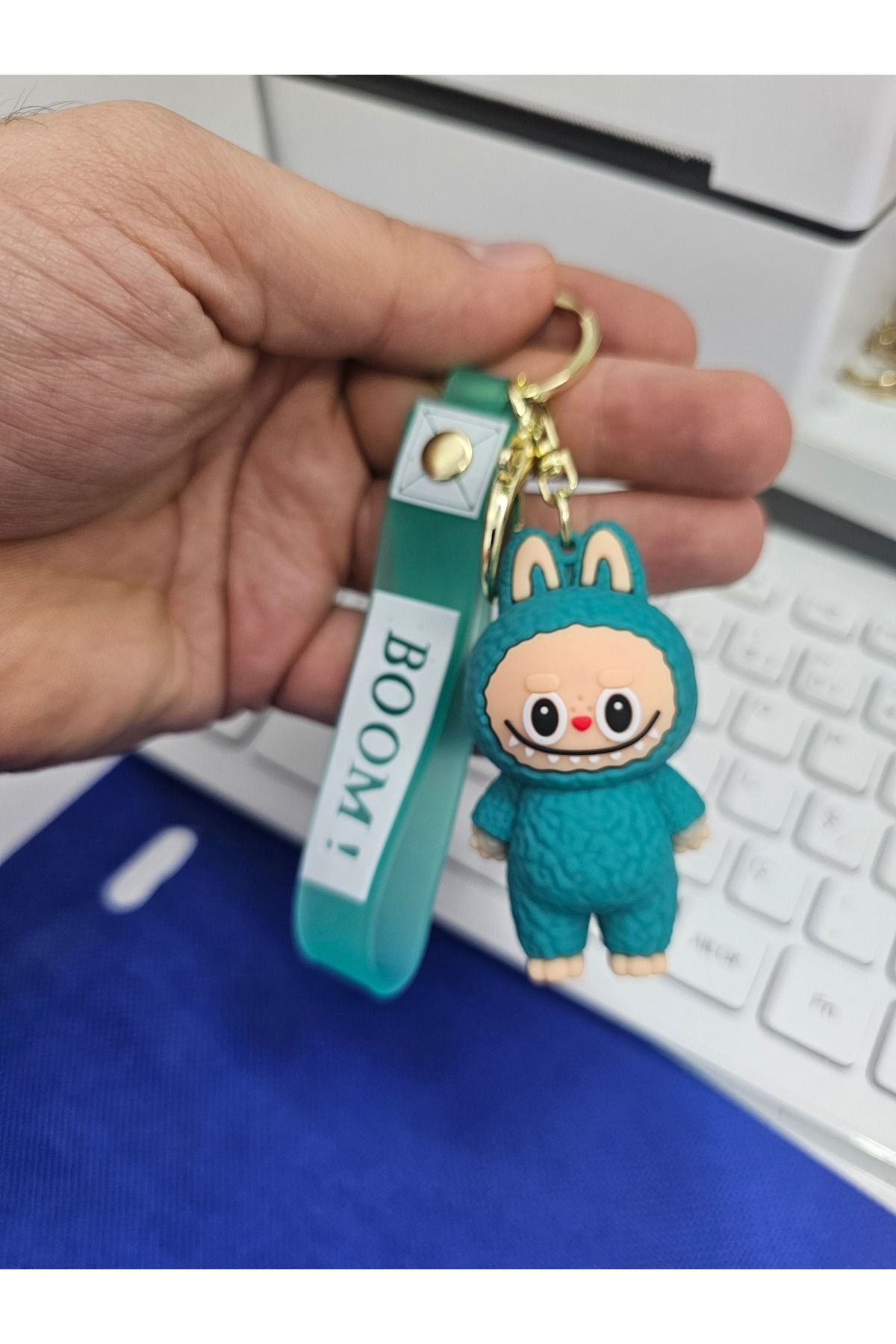 Meyra Accessories labubu anahtarlık çanta süsü sevimli kaliteli silikon anahtarlık peluş oyuncak hediyelik
