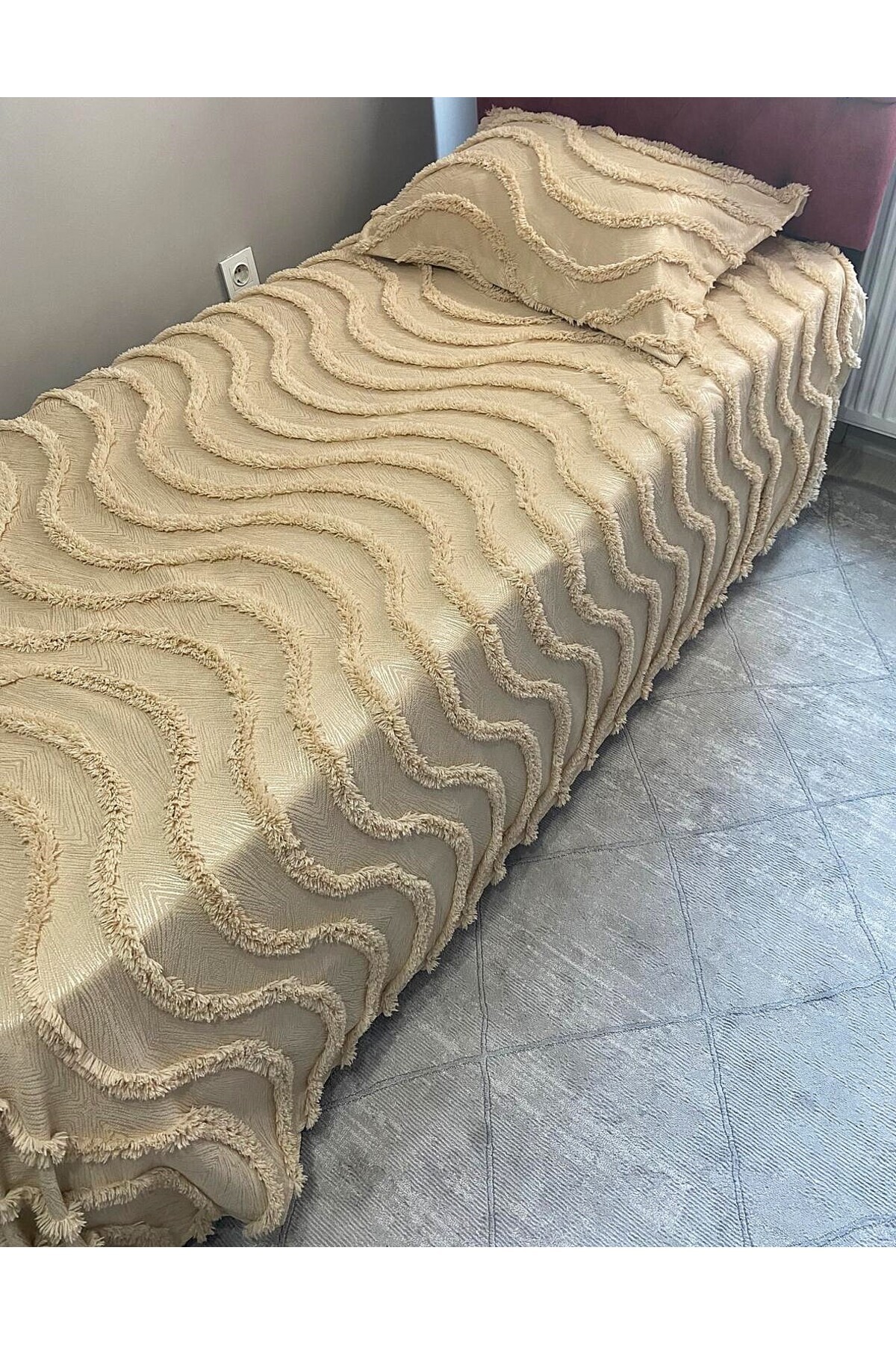 Jolie Maison Tek kişilik Pike takımı 1.80x2.50 kutulu yeni model