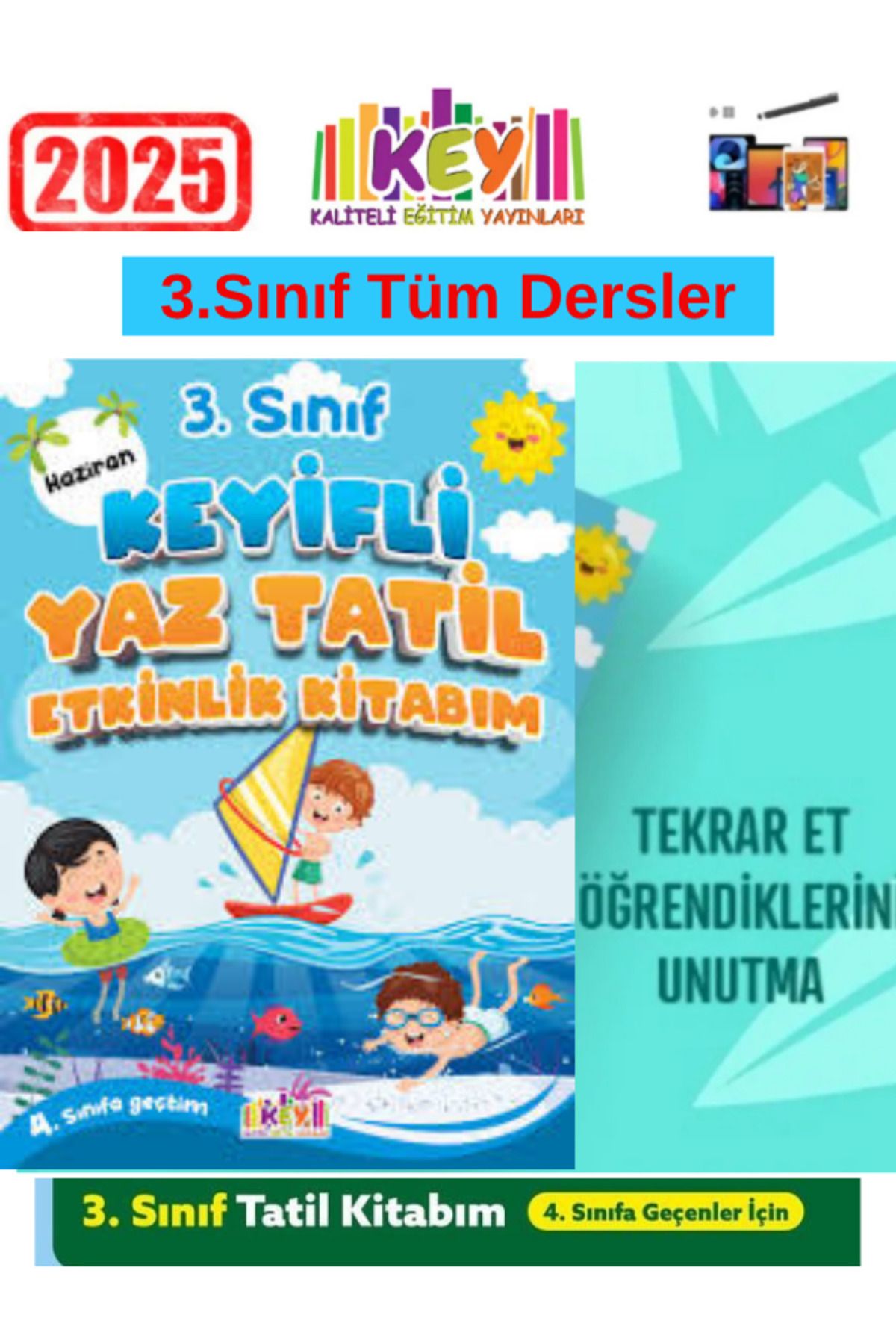 Fenomen Yayıncılık Kaliteli Eğitim Yayınları KEY (Yeni Ürün)3.Sınıf Yaz Tatil Seti Keyifli Yaz Tatil Seti+ Kalem