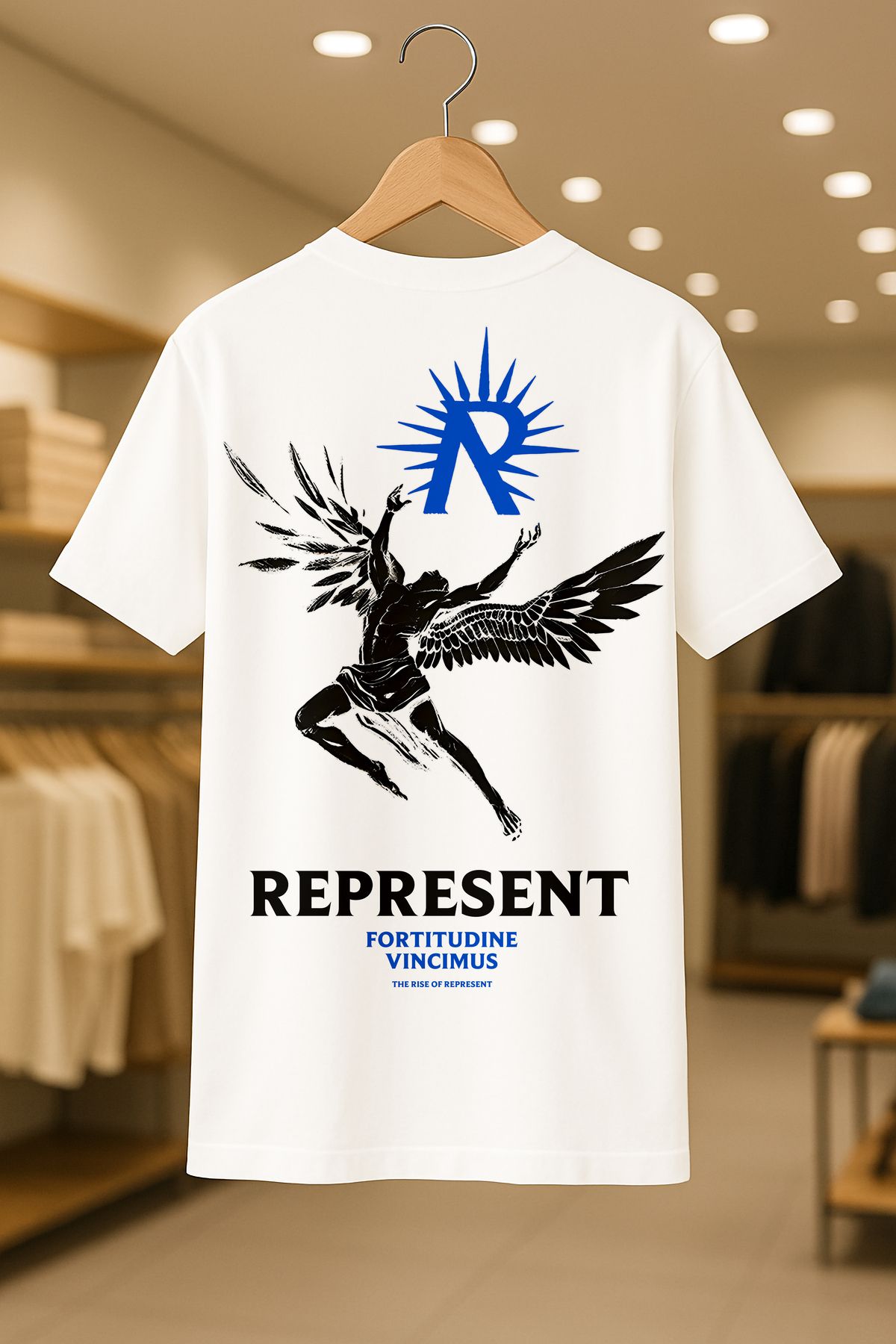 C&C OKULCUNUZ Represent Fortitudine Baskılı Oversize Unisex %100 Pamuklu Nefes Alan Kalin Kumaşlı T-shirt
