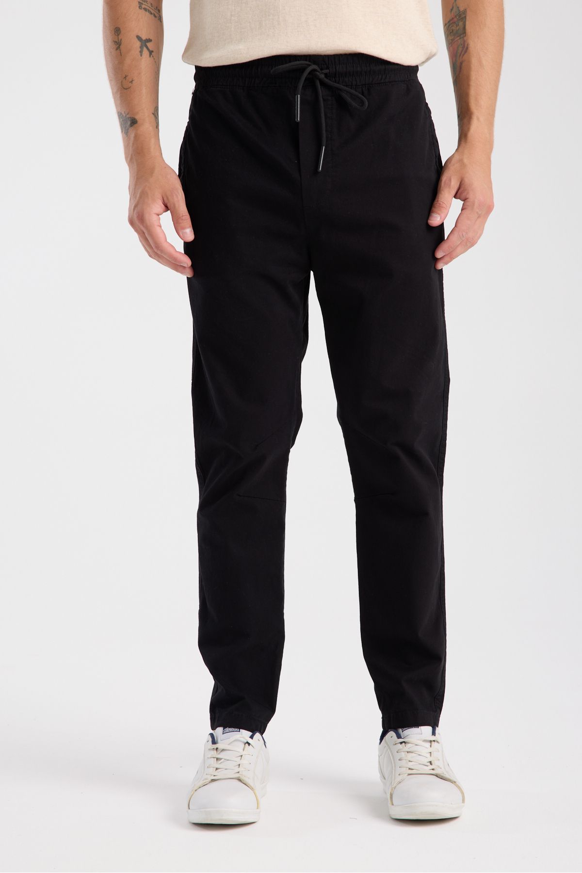 hateko Raus Denim Beli İpli Chino Jogger Pantolon