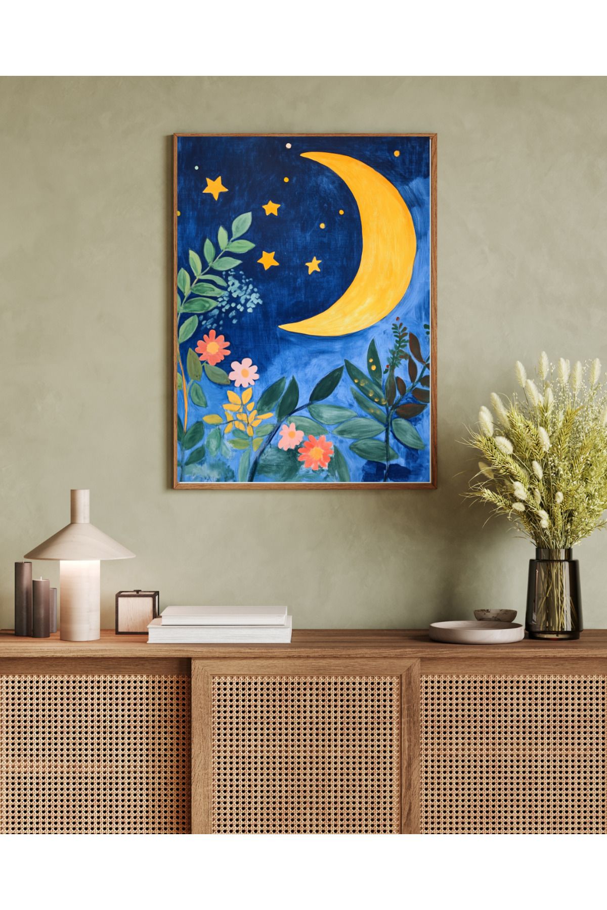 woodhomeworks tek parça salon ofis dekor tablo