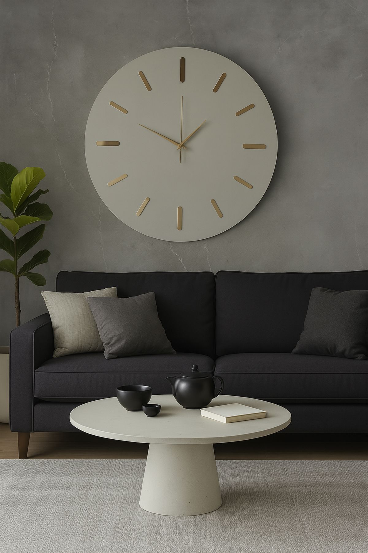 viftam Dekoratif Duvar Modern Saat 50cm*