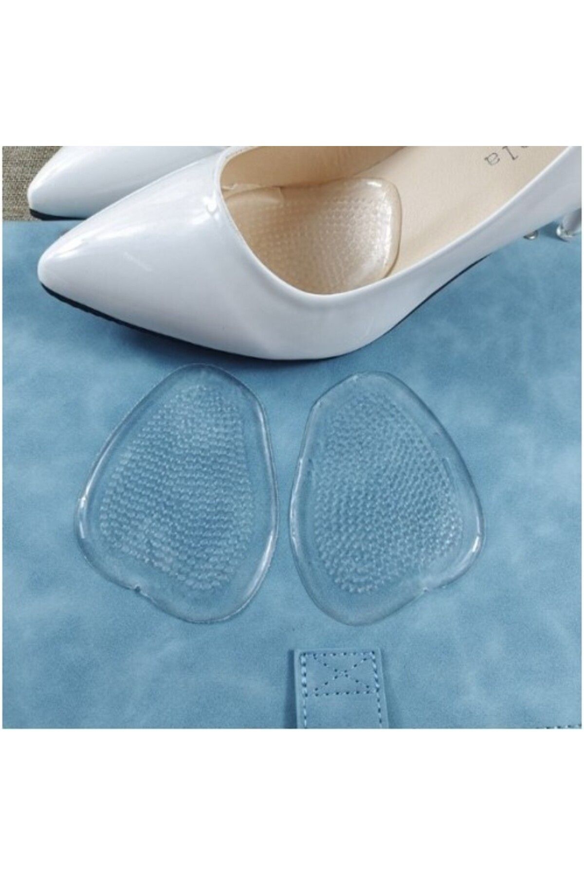 Butik Kaydırmaz Topuklu Ayakkabı Tabanlığı Şeffaf 17GR