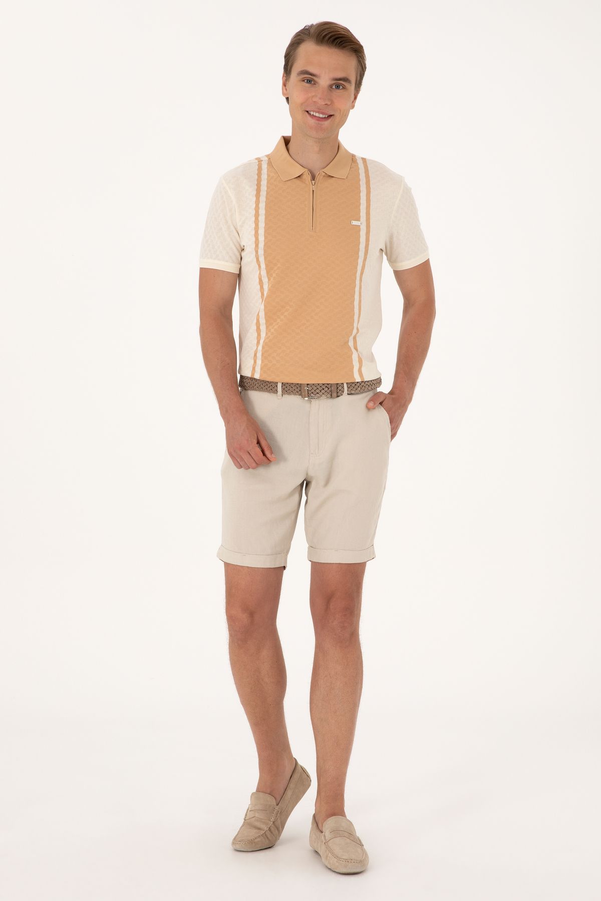 U.S. Polo Assn. Erkek Taş Dokuma Şort 50300446-VR049