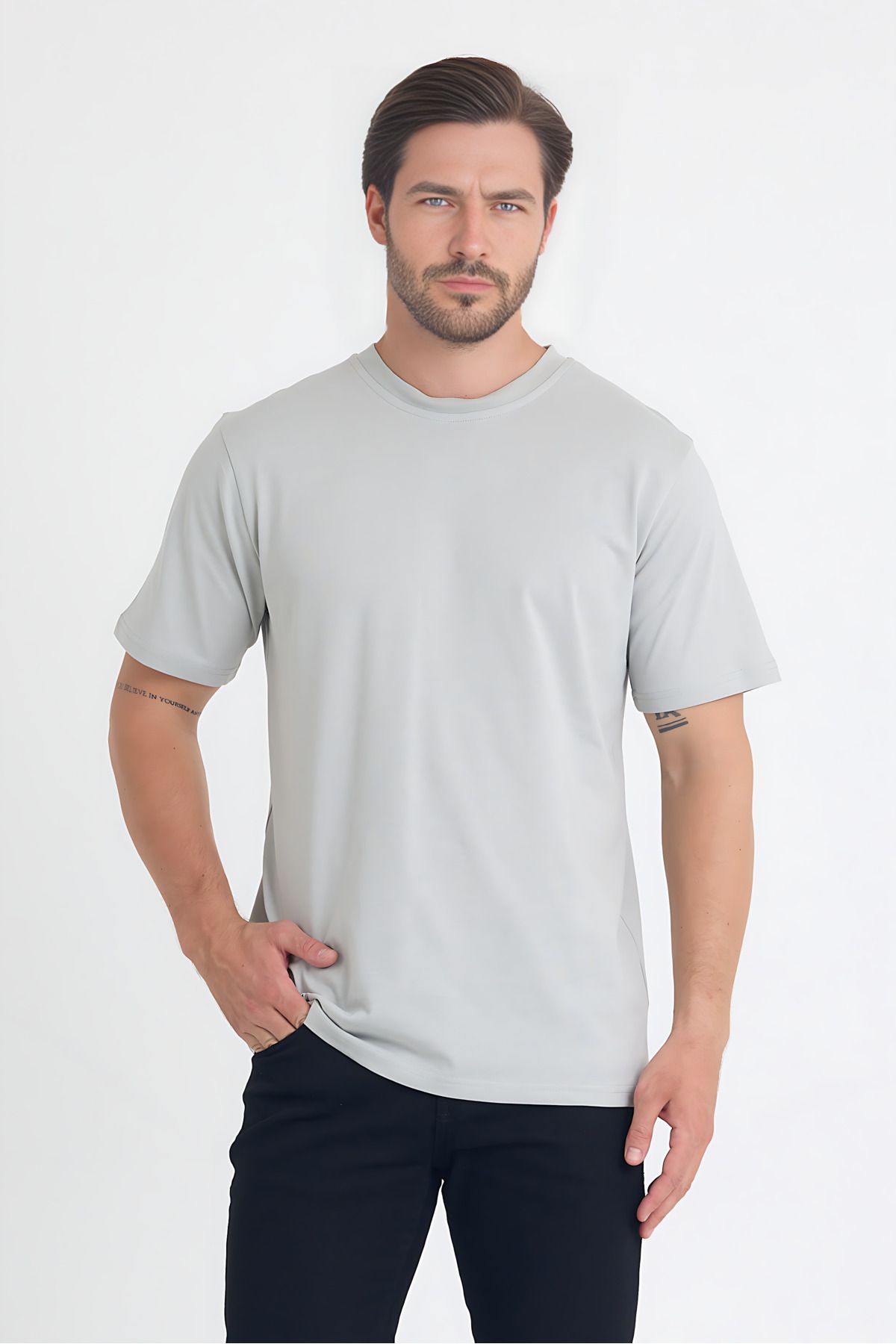 Windy Island Erkek Bisiklet Yaka Regular Fit Basic T-shirt