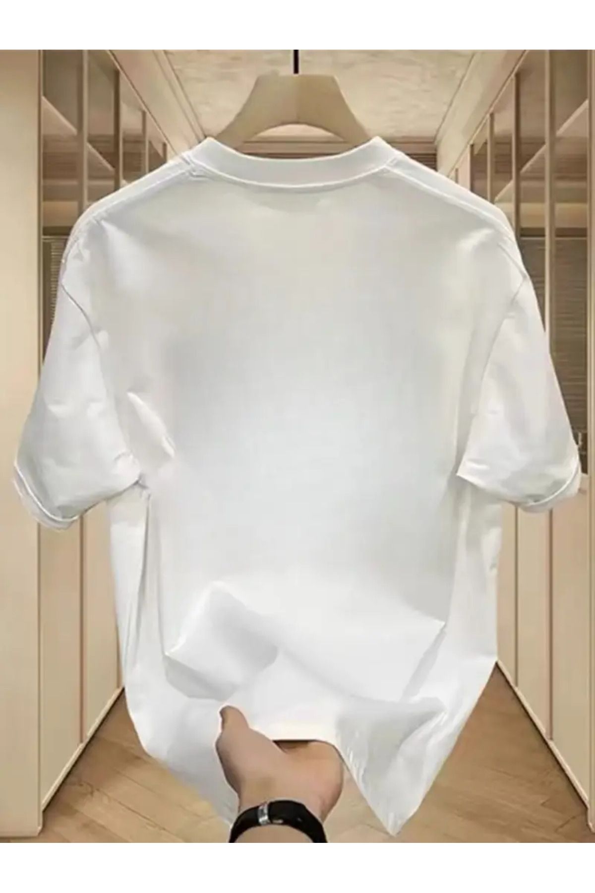 CLASİVA Tasarım Baskılı Unısex Oversize Bisiklet Yaka T-shirt