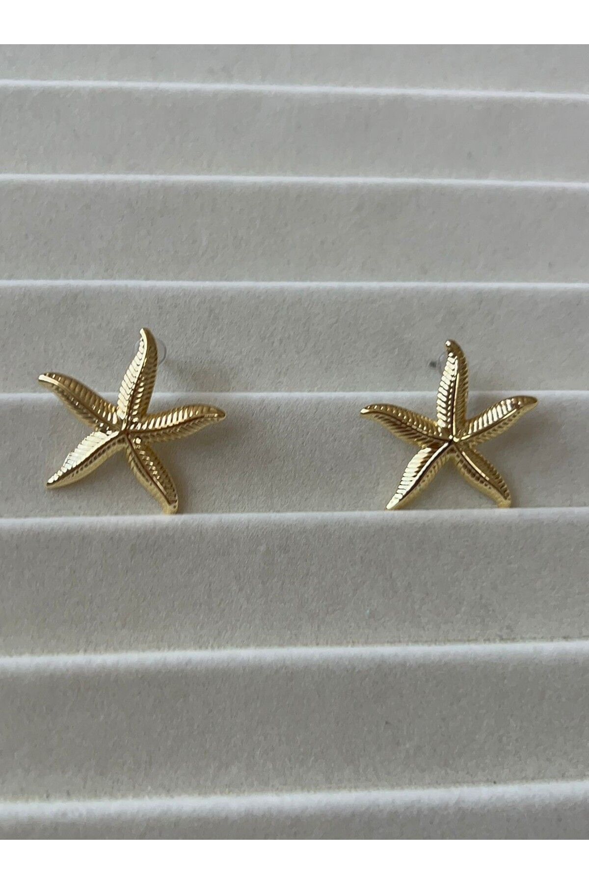 Goche Deniz Yıldızı Figürlü Gold Küpe - Yazlık Şık ve Plaj Şıklığı