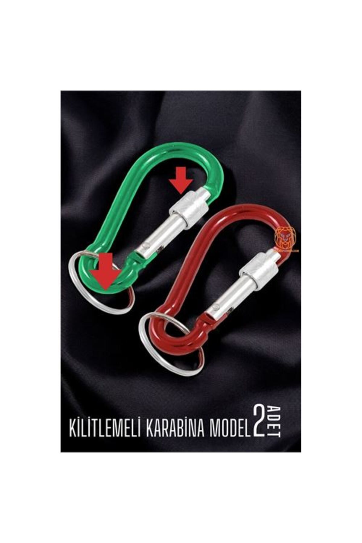 MBB ETİCARET Karabina Model Kilitli Anahtarlık 2 ADET