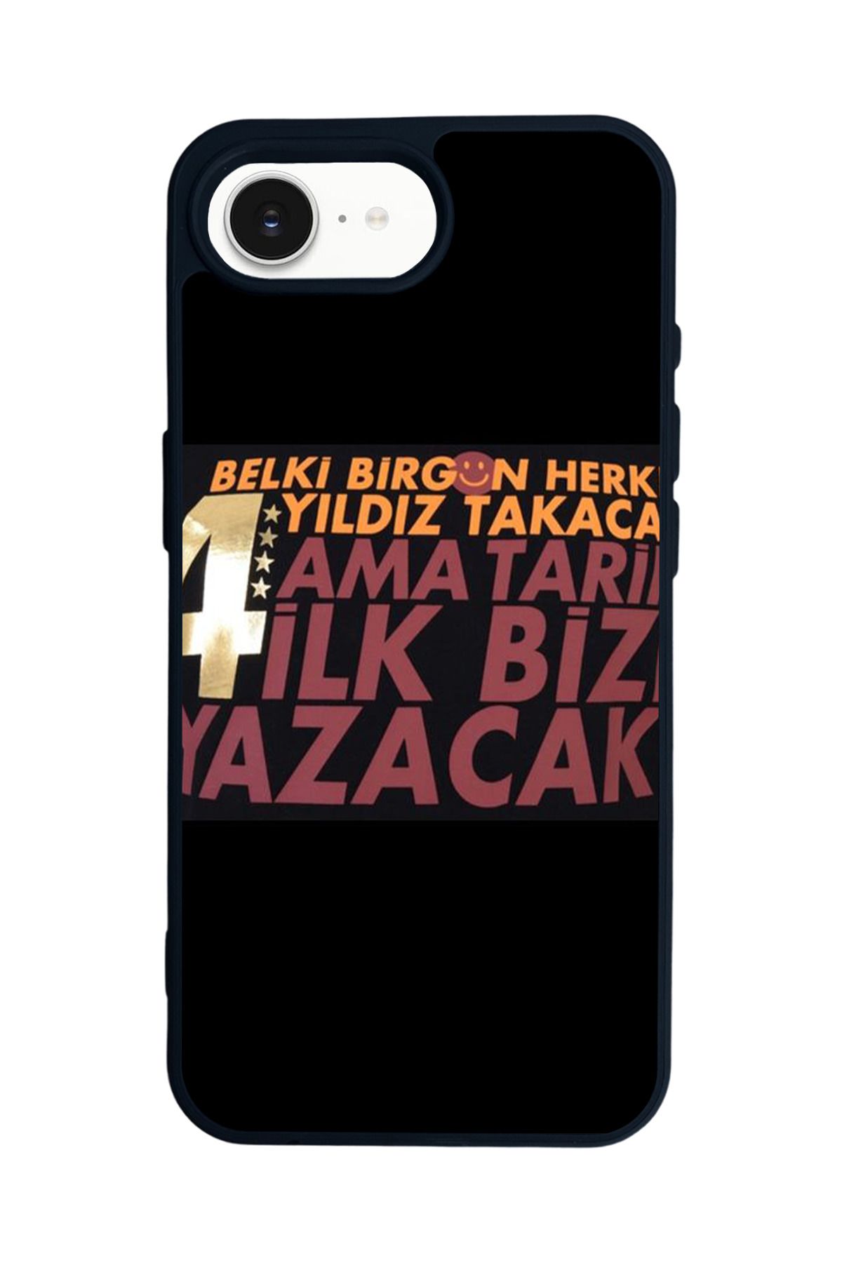 Aksel Kılıf Apple iPhone 16e Uyumlu Baskılı,Mat Siyah,Yumuşak Silikon,Koruyucu,Şok Emici Kapak,Kılıf