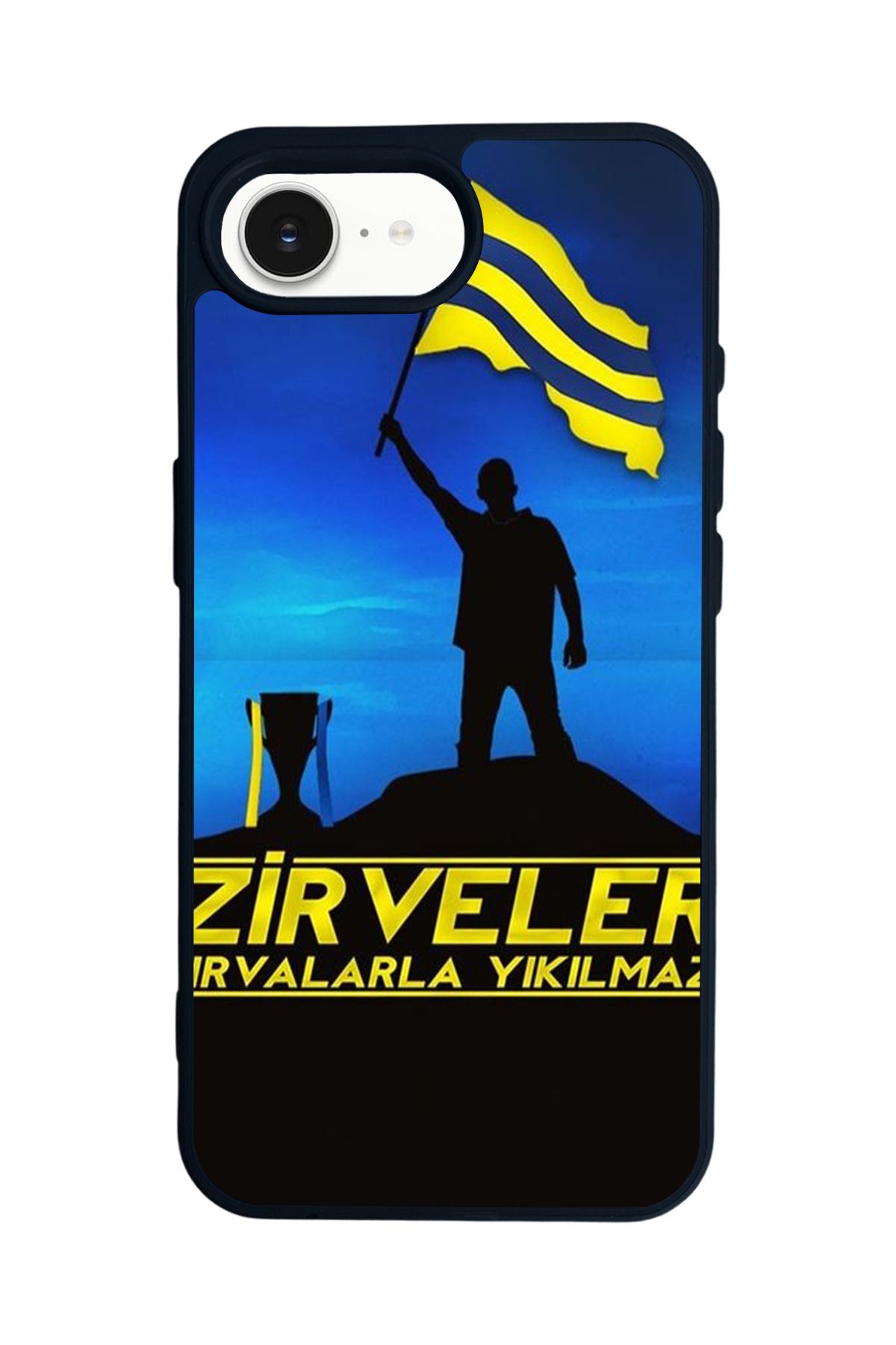 Aksel Kılıf Apple iPhone 16e Uyumlu Baskılı,Mat Siyah,Yumuşak Silikon,Koruyucu,Şok Emici Kapak,Kılıf