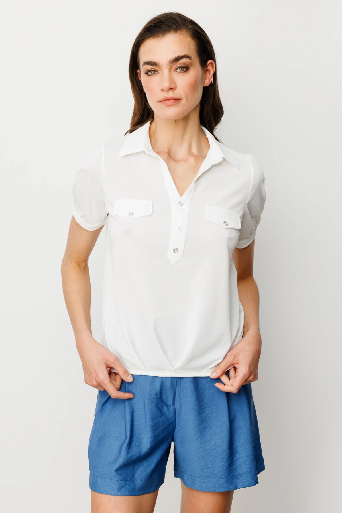 On Fashion On Süs Düğmeli Bluz -51352