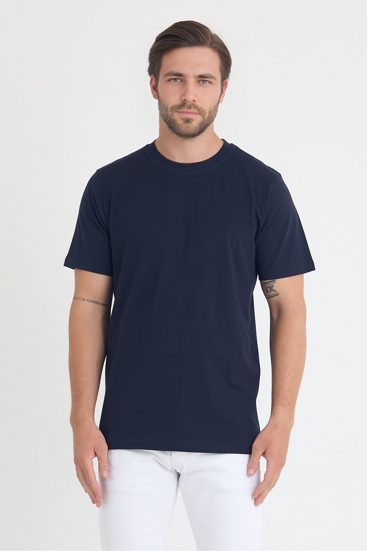 Windy Island Erkek Bisiklet Yaka Regular Fit Basic T-shirt