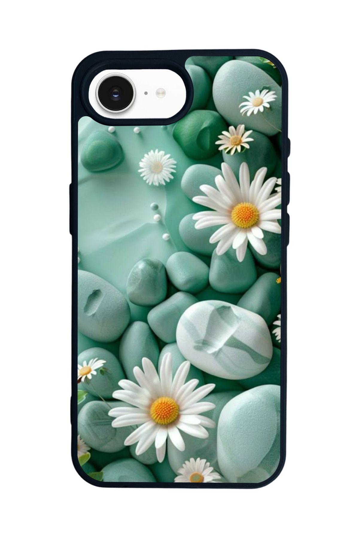 Aksel Kılıf Apple iPhone 16e Uyumlu Baskılı,Mat Siyah,Yumuşak Silikon,Koruyucu,Şok Emici Kapak,Kılıf