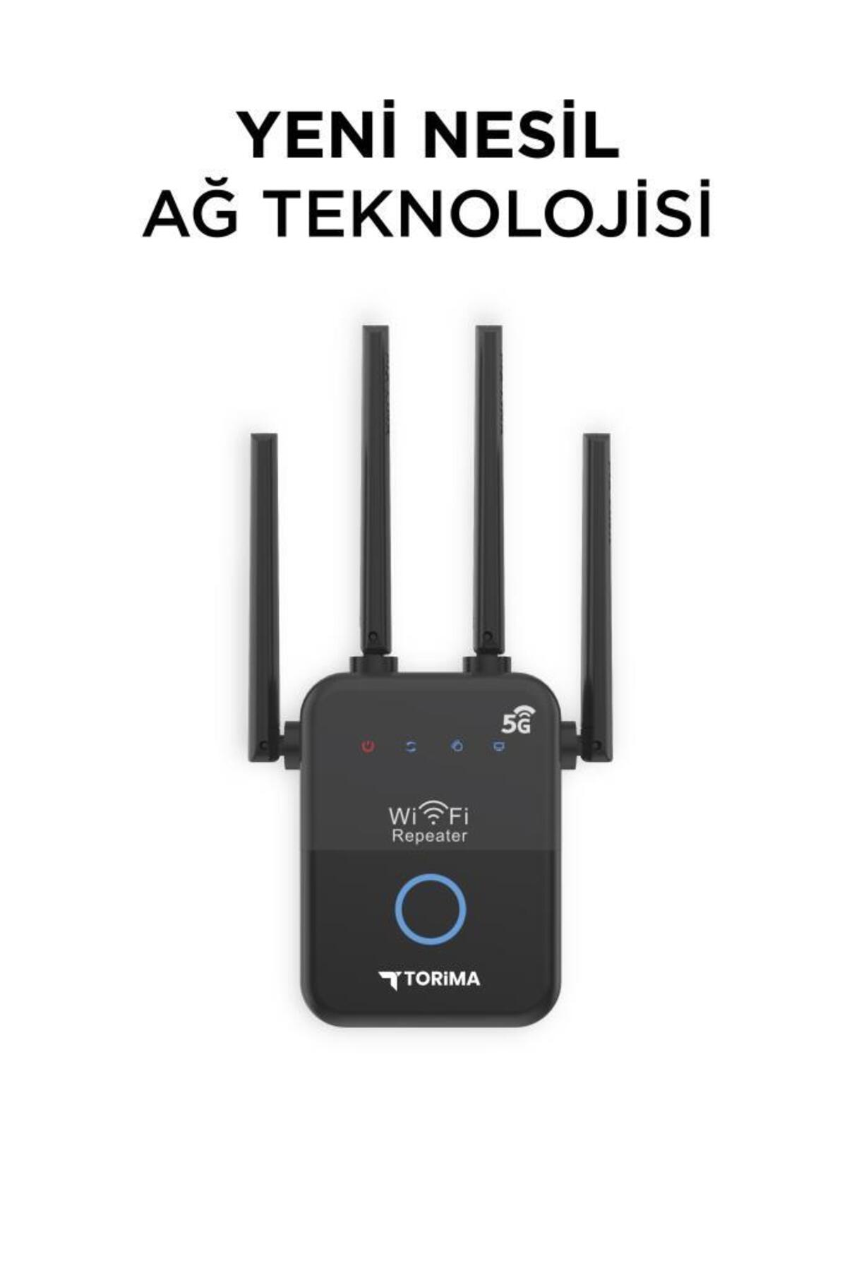 wi-FI  ルーター Torima Wifi Router Çift Bant 1600Mbps 4 Anten Yüksek Hızlı AC35Q