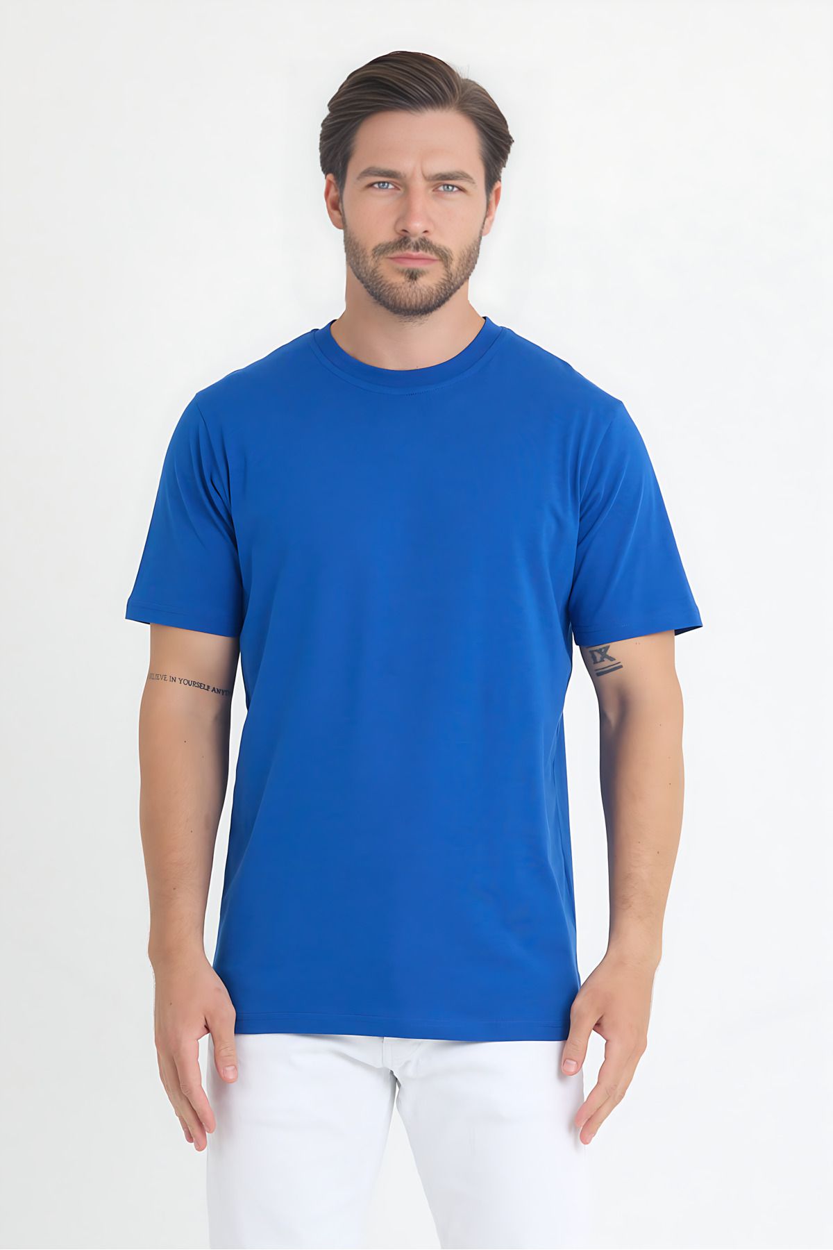 Windy Island Erkek Bisiklet Yaka Regular Fit Basic T-shirt