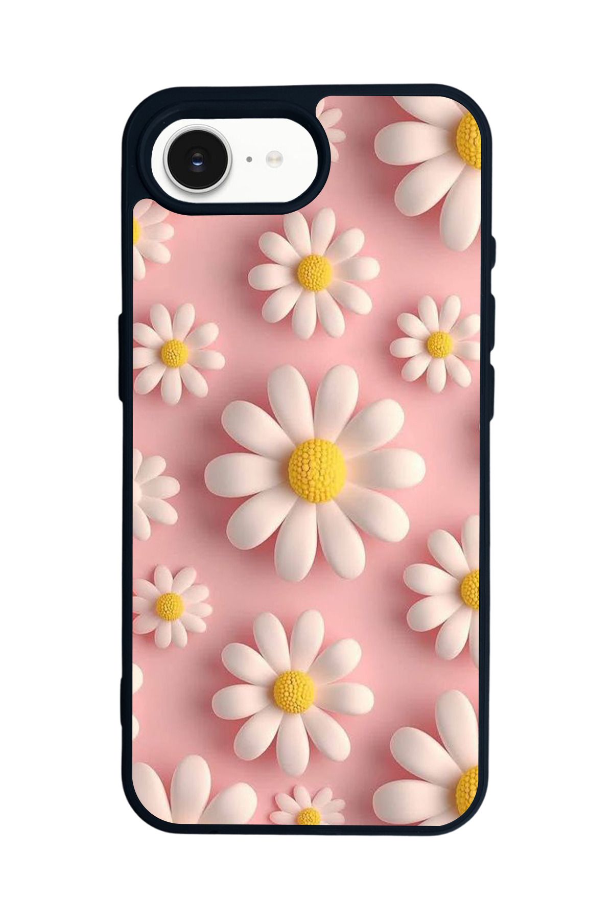 Aksel Kılıf Apple iPhone 16e Uyumlu Baskılı,Mat Siyah,Yumuşak Silikon,Koruyucu,Şok Emici Kapak,Kılıf
