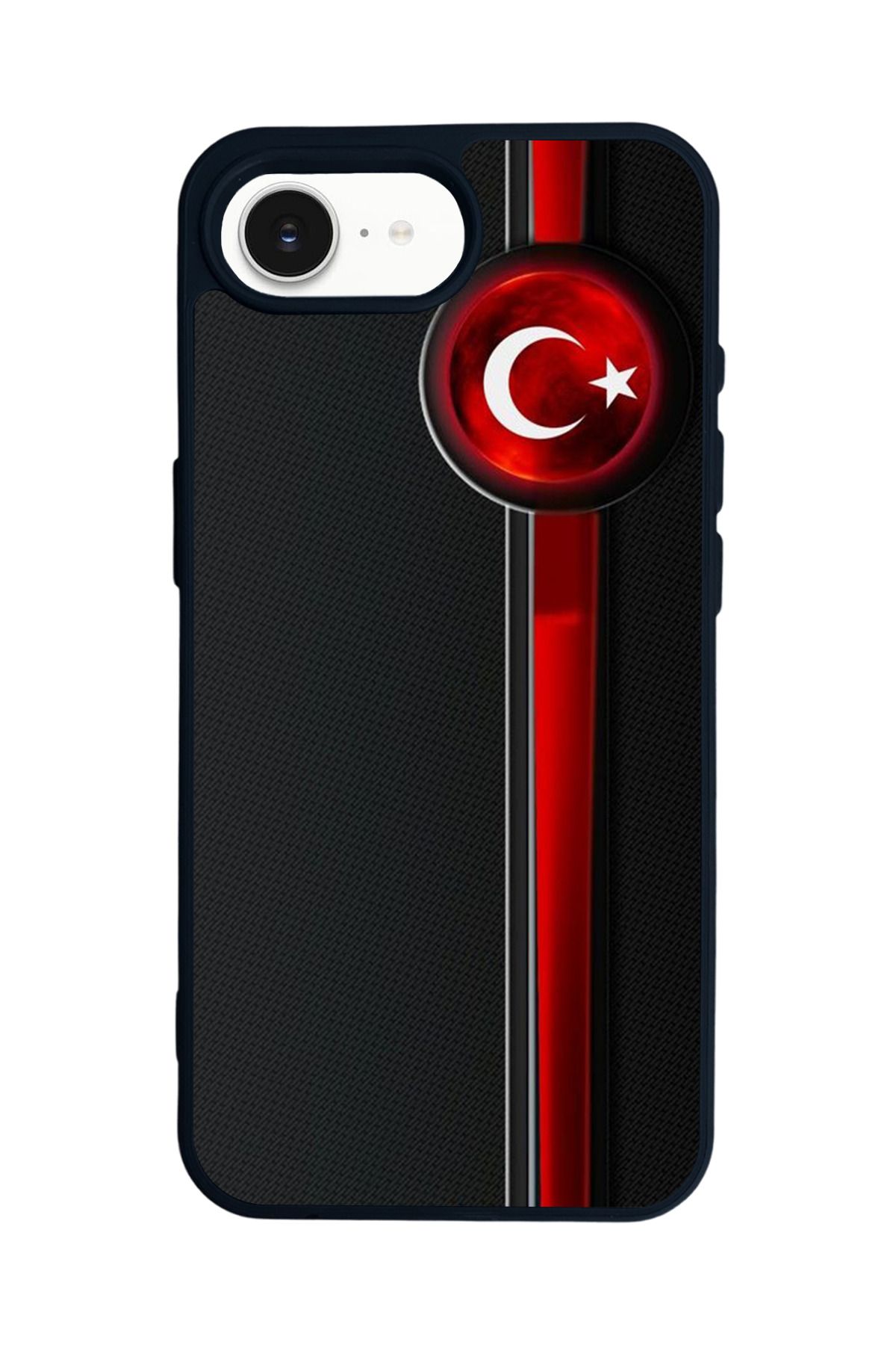 Aksel Kılıf Apple iPhone 16e Uyumlu Baskılı,Mat Siyah,Yumuşak Silikon,Koruyucu,Şok Emici Kapak,Kılıf