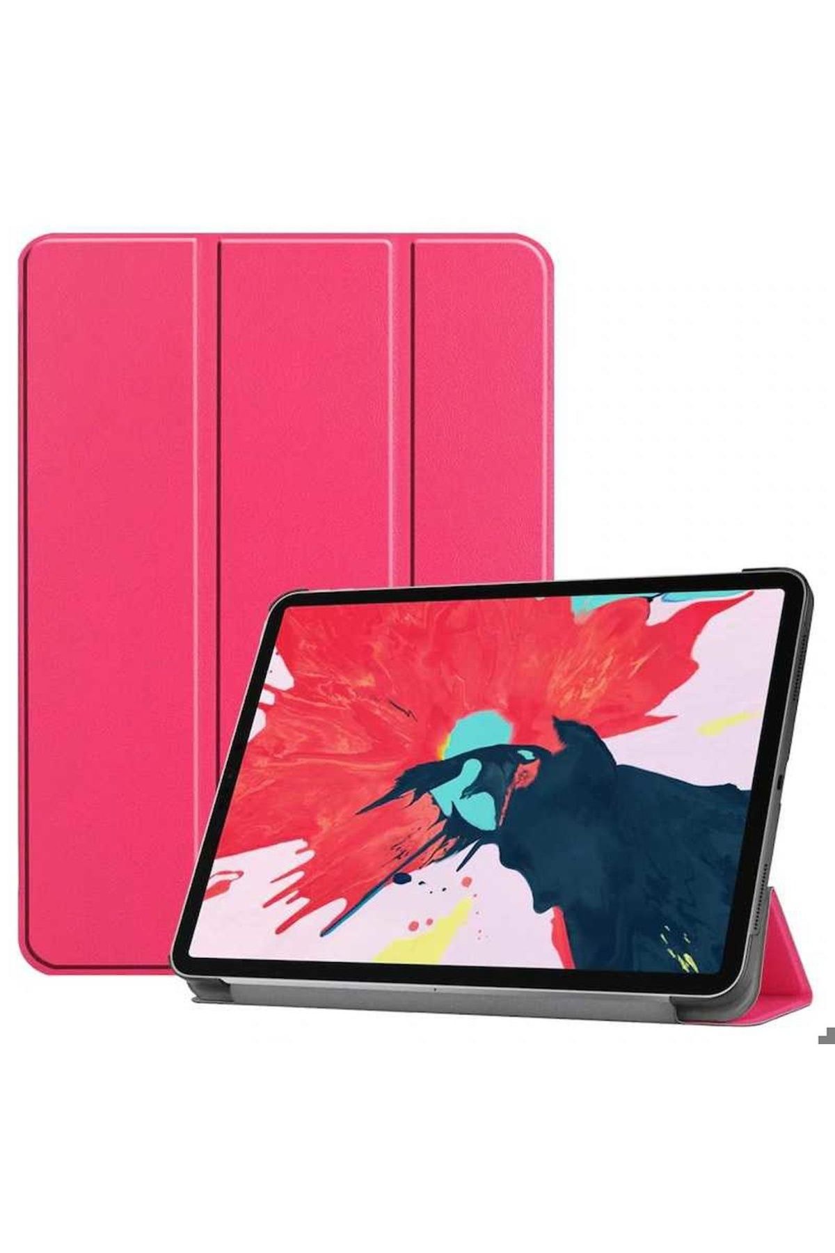Megafox Teknoloji Apple iPad Pro 11 2020 (2.Nesil) Uyumlu Tablet Kılıfı Smart Cover Standlı Kılıf