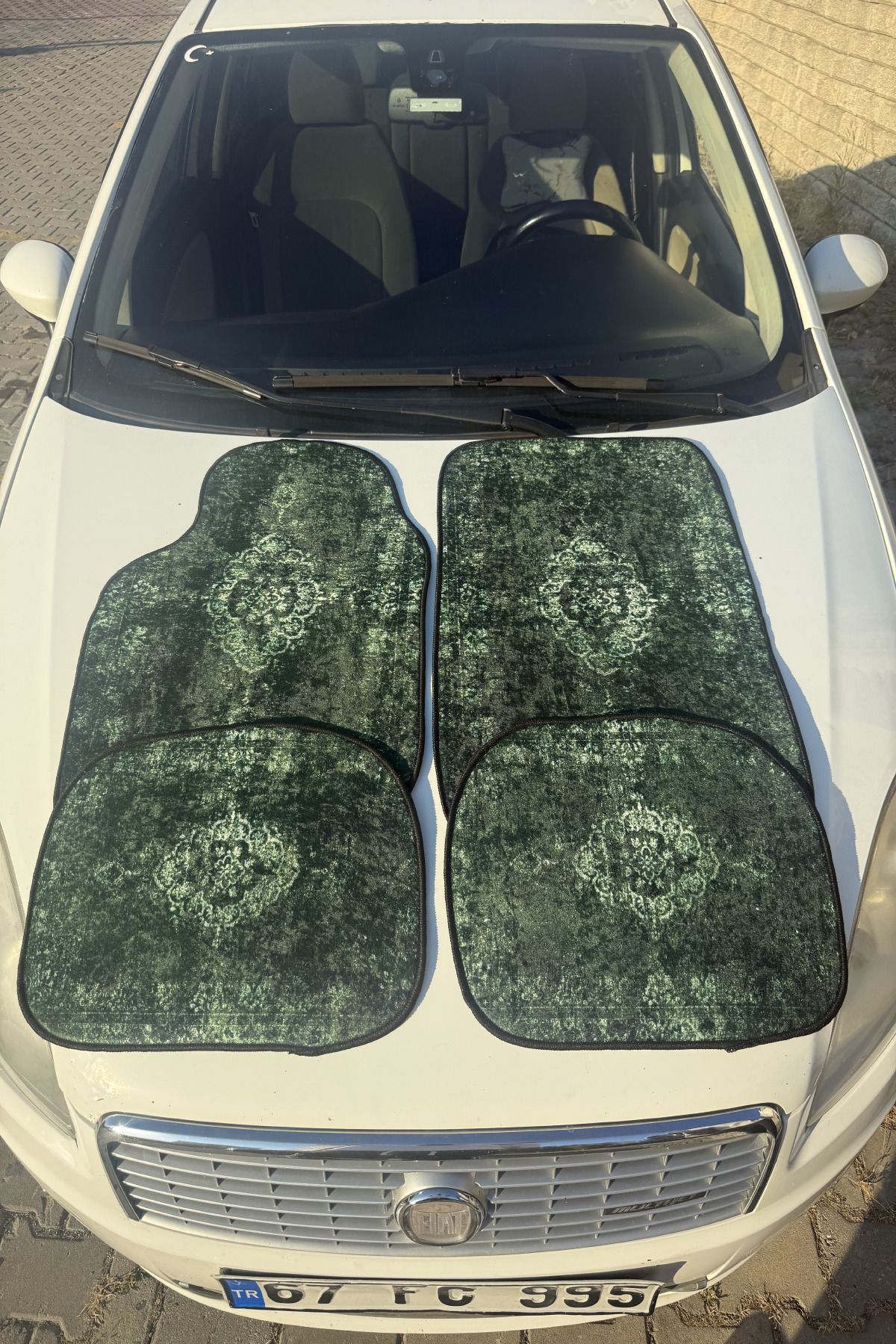 Carpetilla Dijital Baskılı Halı Oto Paspas Universal Araç Paspası Yıkanabilir Desenli Otopaspas