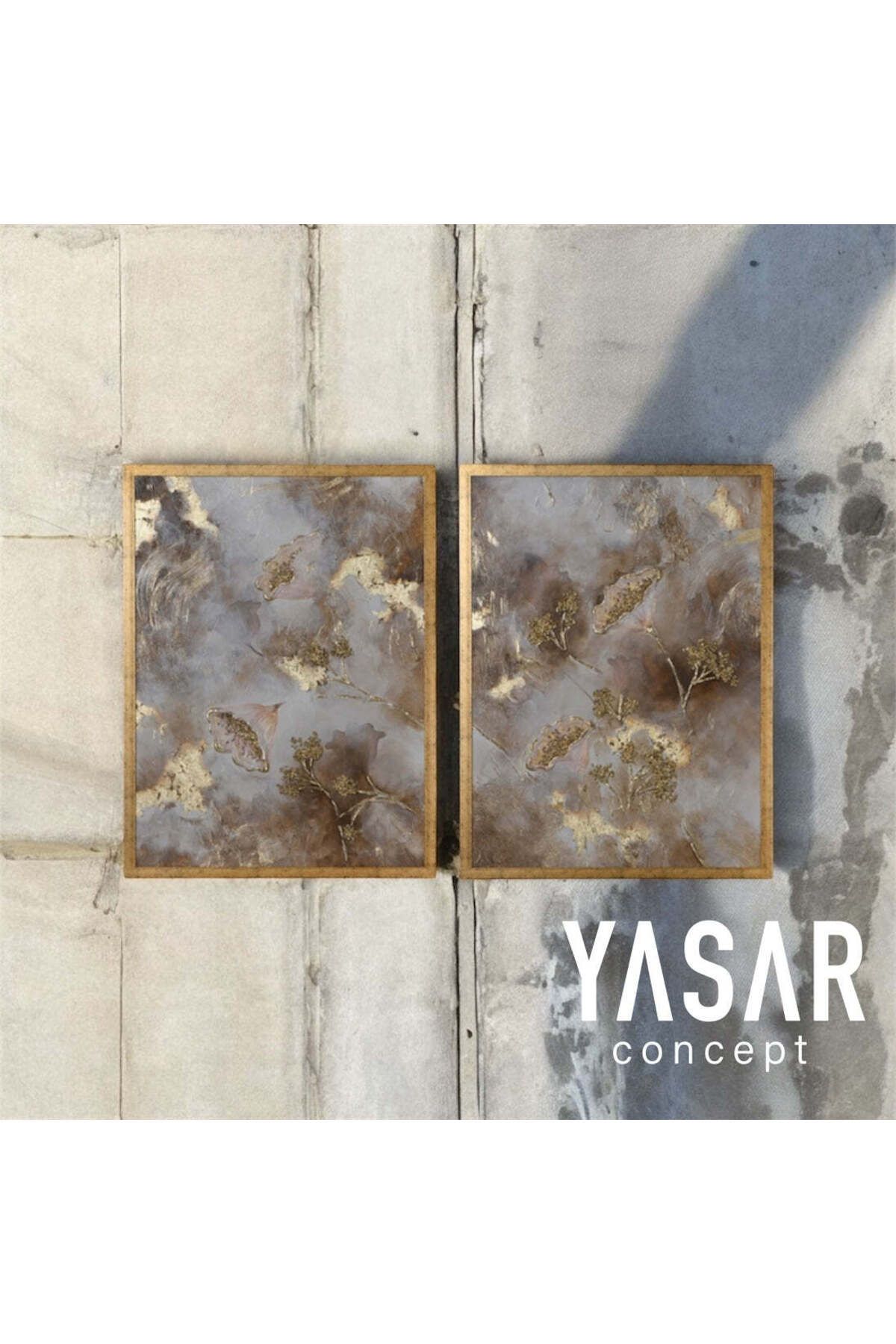 YSR CONCEPT Golden Reverie El Yapımı Tablo