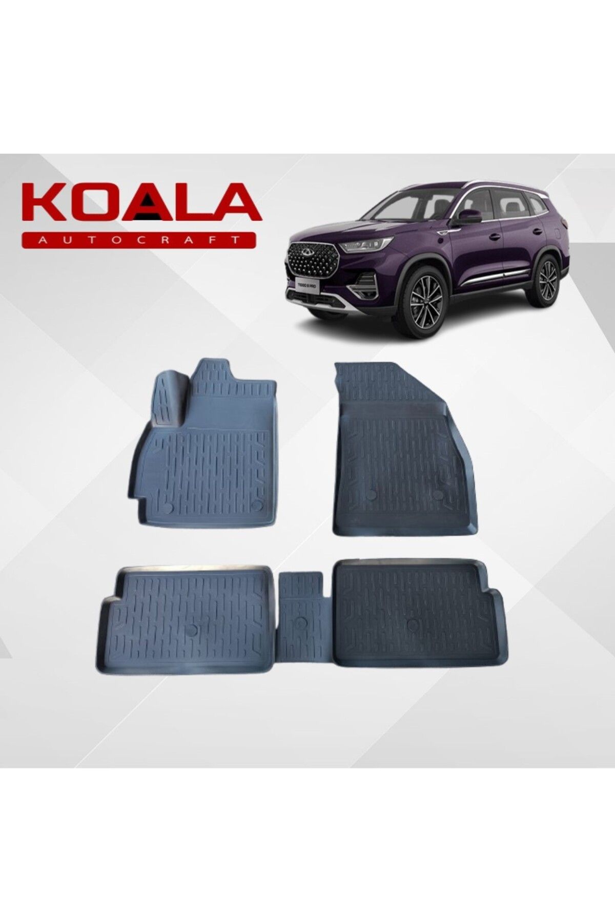 KoalaOtoTekstil Chery Tiggo 8 (2022+..) Ile Uyumlu - Araca Özel Paspas