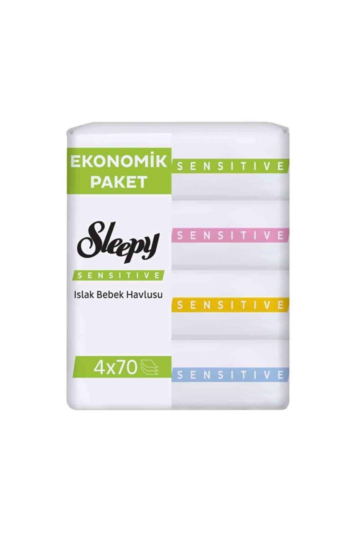 NW NessiWorld Nessiworld Sleepy Sensitive Islak Havlu Mendil 4x70 280 Yaprak