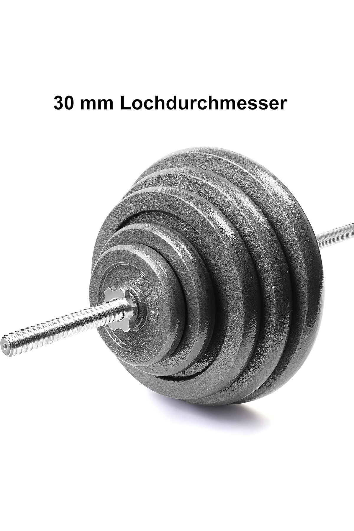 Delta Power-Delta Power Cast Iron Weight Plates - Perfect Weight Set for Bodybuilding and Powerlifting 2 x 10kg 9
