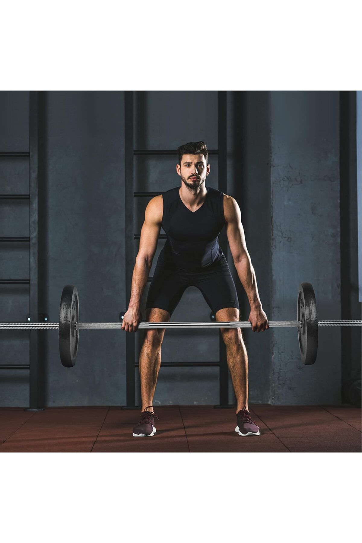 Delta Power-Delta Power Cast Iron Weight Plates - Perfect Weight Set for Bodybuilding and Powerlifting 2 x 10kg 7