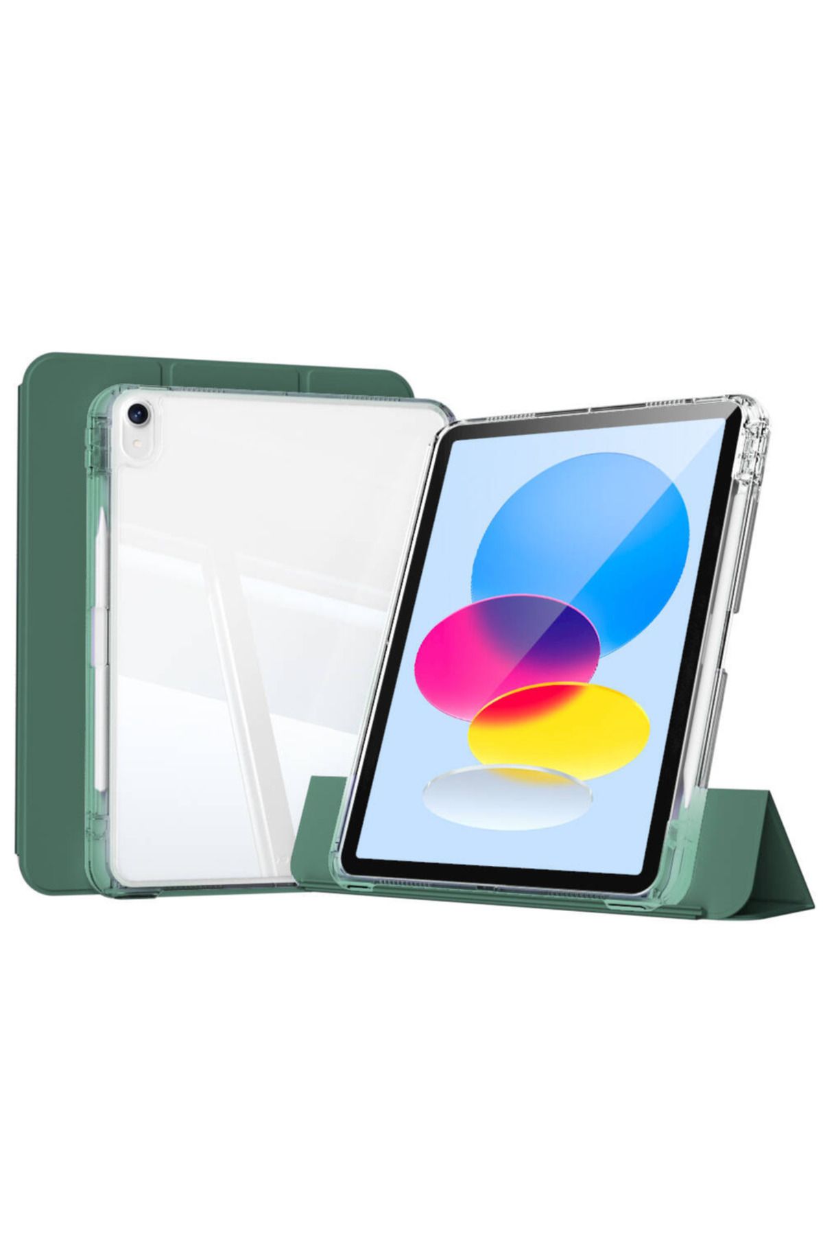 Megafox Teknoloji Apple iPad Air 11 2024 Uyumlu Kılıf Magnetik Ayrılabilen Airbagli Sliding Ergonomik Tasarım Tablet
