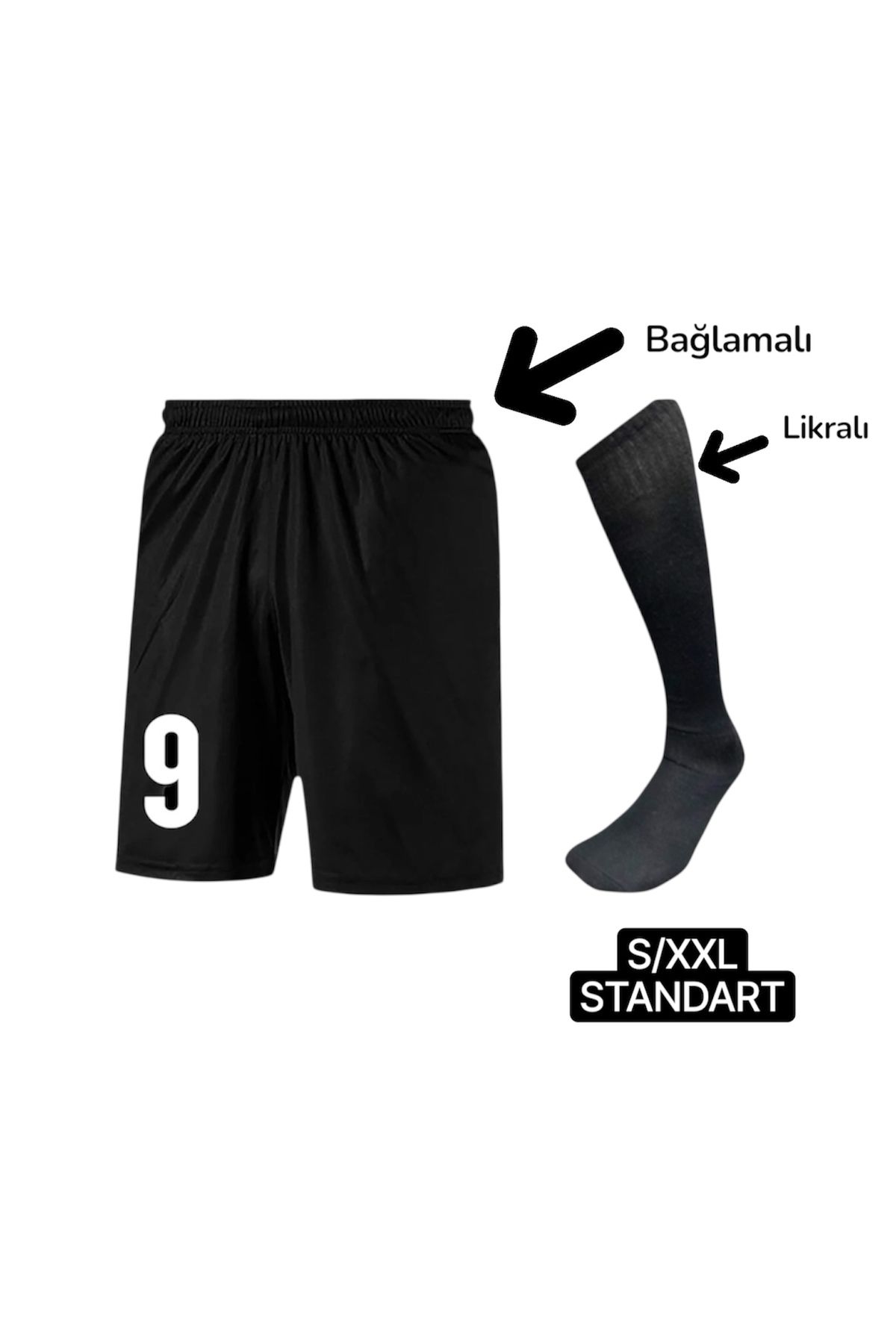 Woov futbol şortu özel baskılı ve futbol çorabı