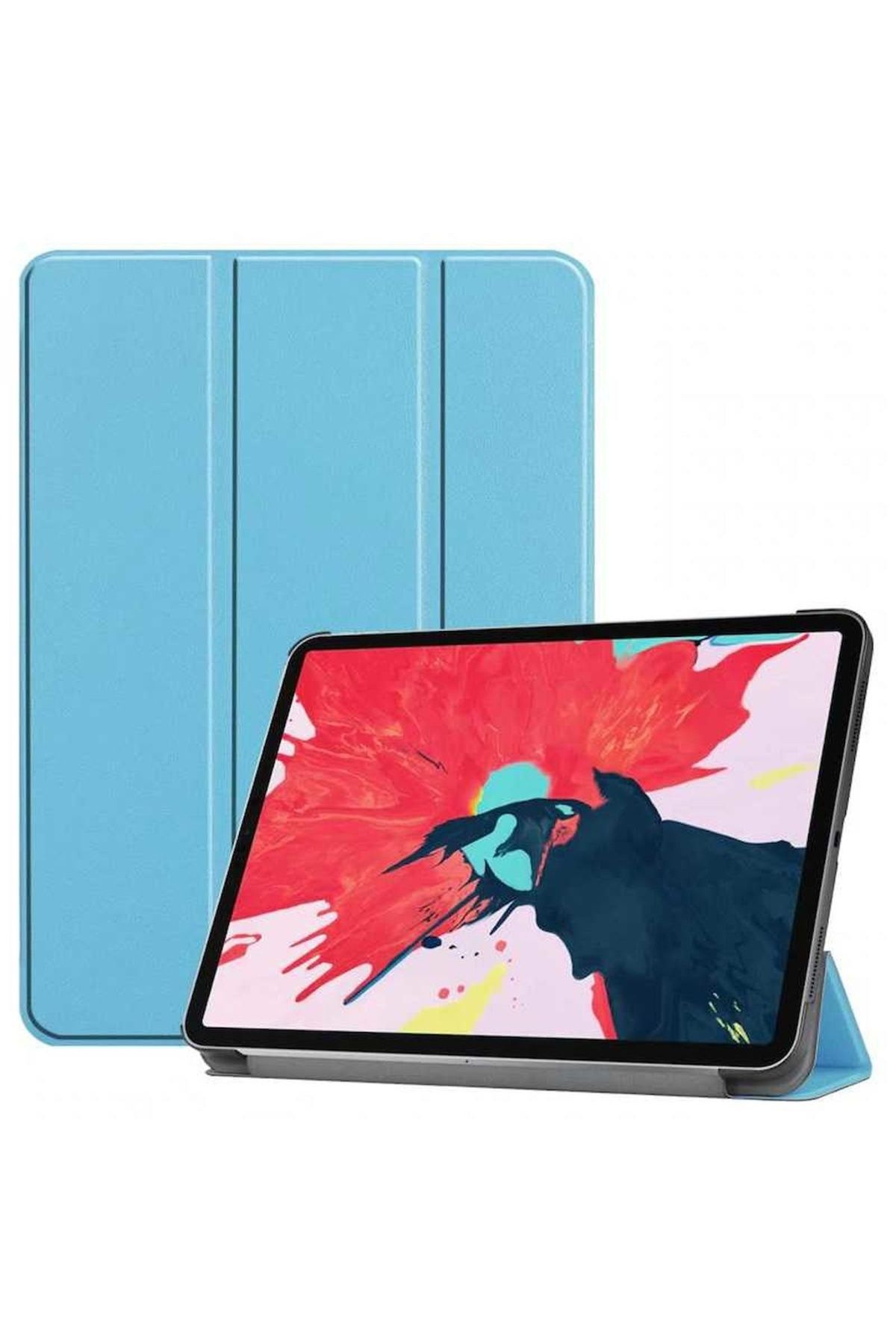 Megafox Teknoloji Apple iPad Pro 11 2020 (2.Nesil) Uyumlu Tablet Kılıfı Smart Cover Standlı Kılıf
