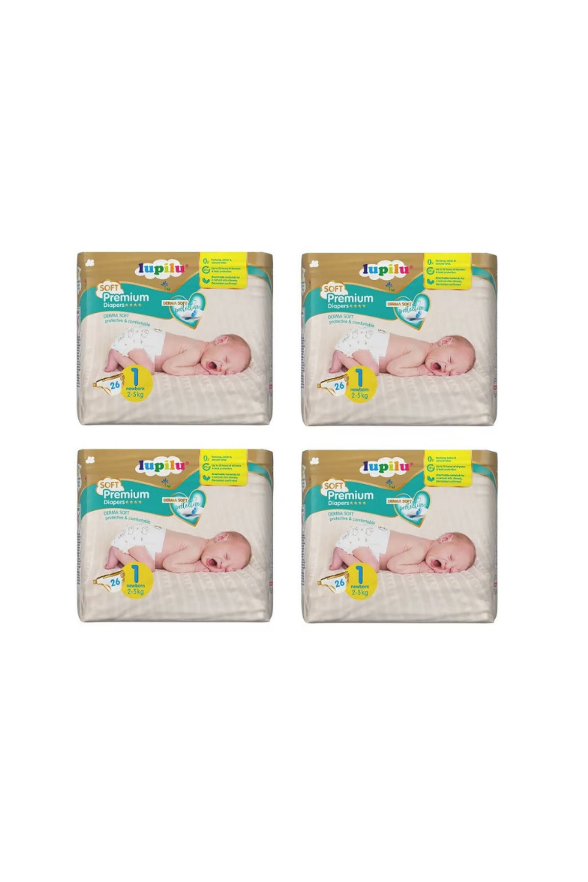 lupilu-LUPILU Diapers Size 1, 2-5 Kg, 104 pcs 1
