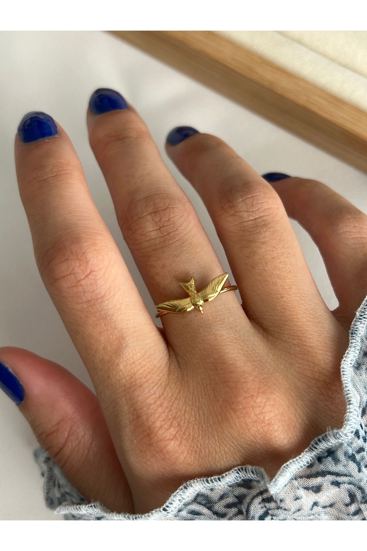 ringbox Çelik Kararmaz Kuş Yüzük