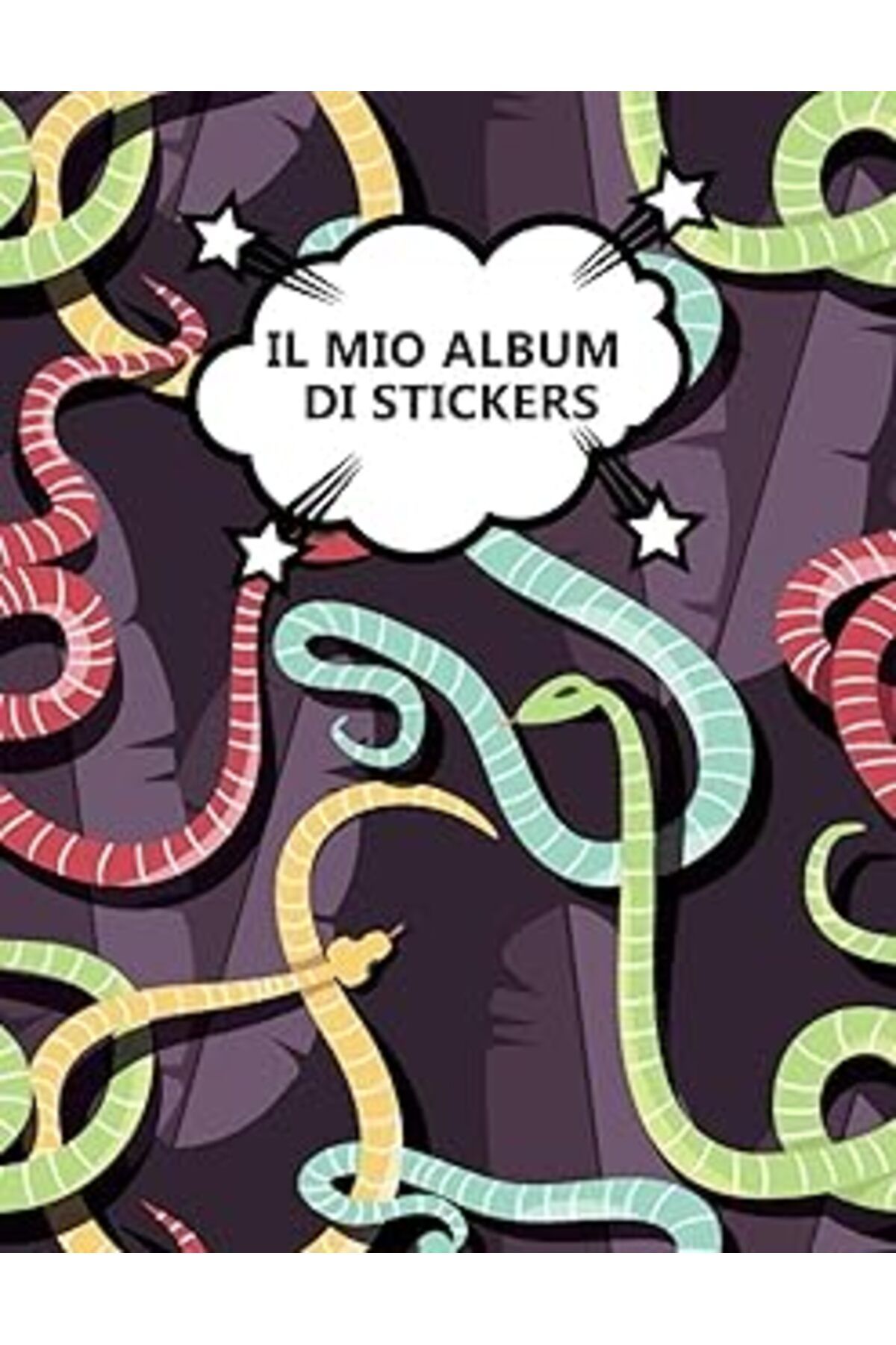 NETWORK ART Independently Published Il Mio Album Di Stickers: Serpente | 100 Pagine | A4 | Vuoto | Idea Regalo
