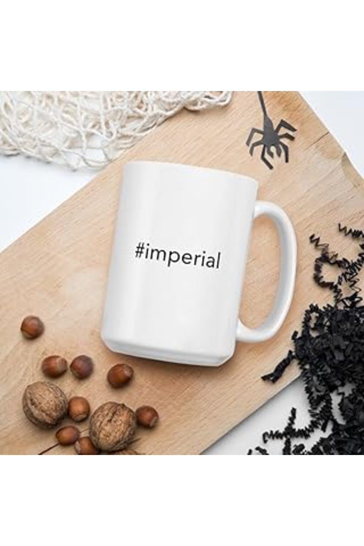 NETWORK ART Print Dore Imperial Hashtag Kahve Kupa - Imperial Kupa Bardak - Beyaz Parlak Kupa - İngilizce Kahve