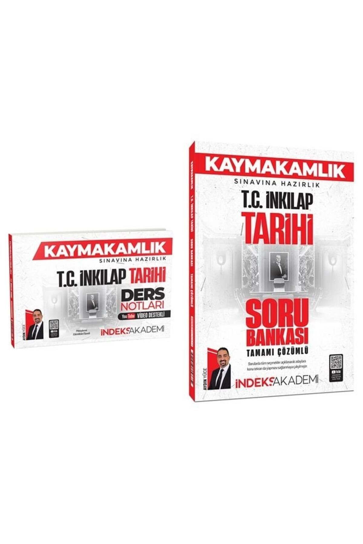 Makro Kitabevi Yayınları İndeks Akademi 2025 Baskı Kaymakamlık TC İnkılap Tarihi Video Ders Notları+Soru 2 li Set