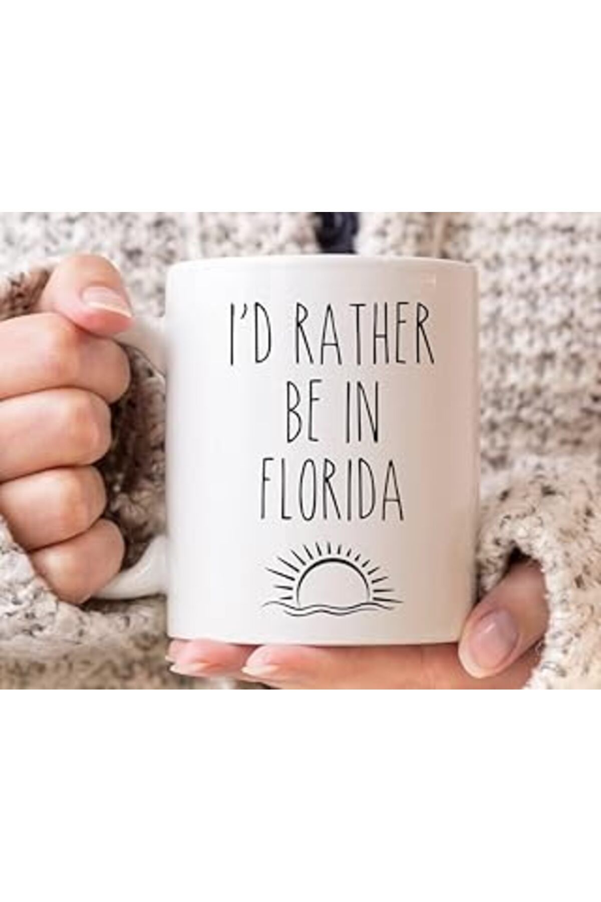 NETWORK ART Print Dore Florida Kupa, Florida'Da Olmayı Tercih Ederim, Komik Florida Hediyeleri, S İngilizce Kup