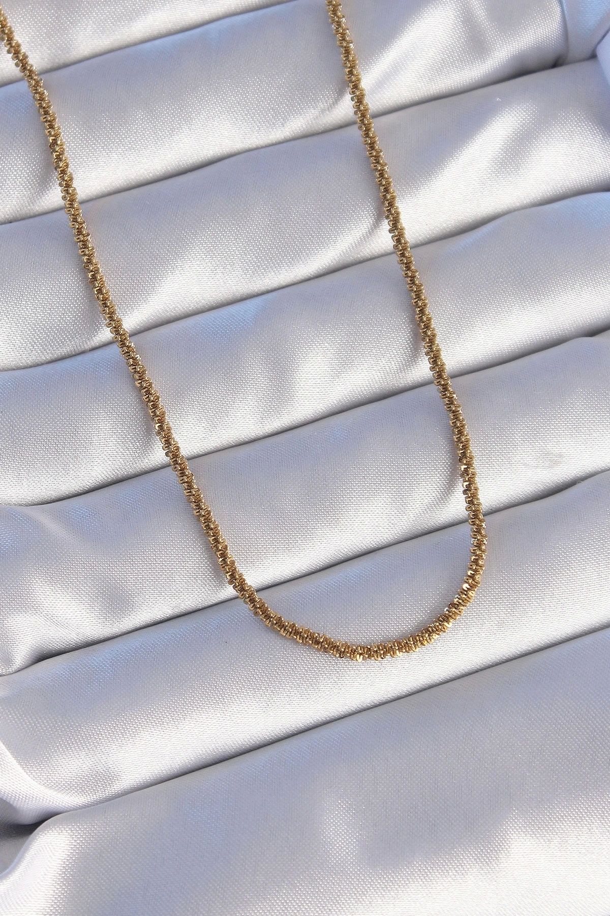 shopwave 316L Çelik Gold Renk Kolye