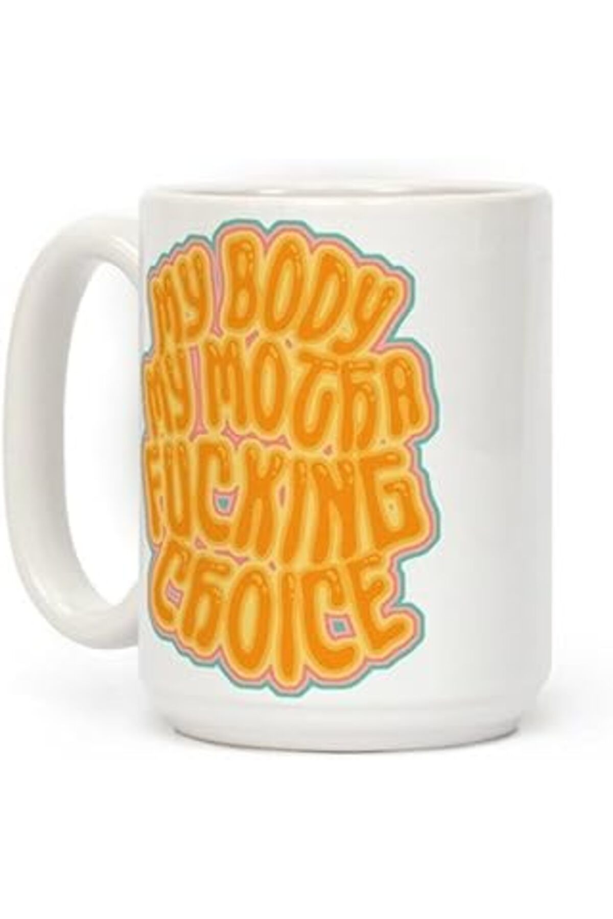 NETWORK ART Print Dore My Body My Motha Lanet Seçim Kahve Kupa İngilizce Kupa